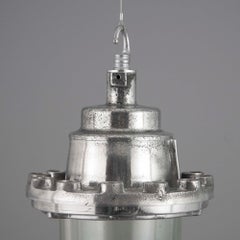 European Cast Aluminium and Glass Industrial Pendant Light