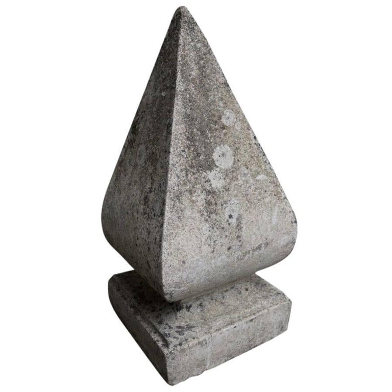 European Cast Concrete Finials, circa 1970 at 1stDibs