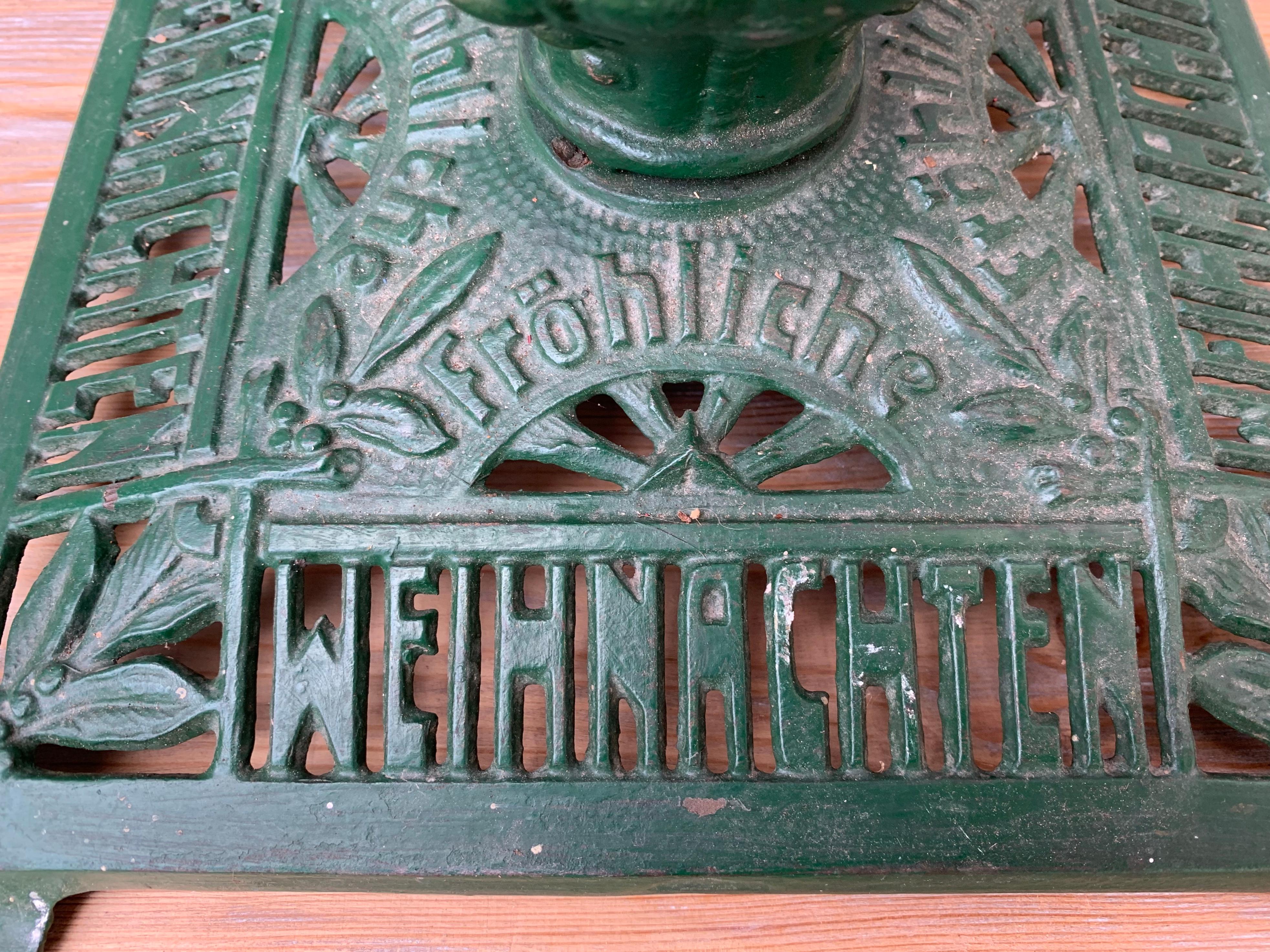 European Christmas Tree Stand in Cast Iron, circa 1900 3