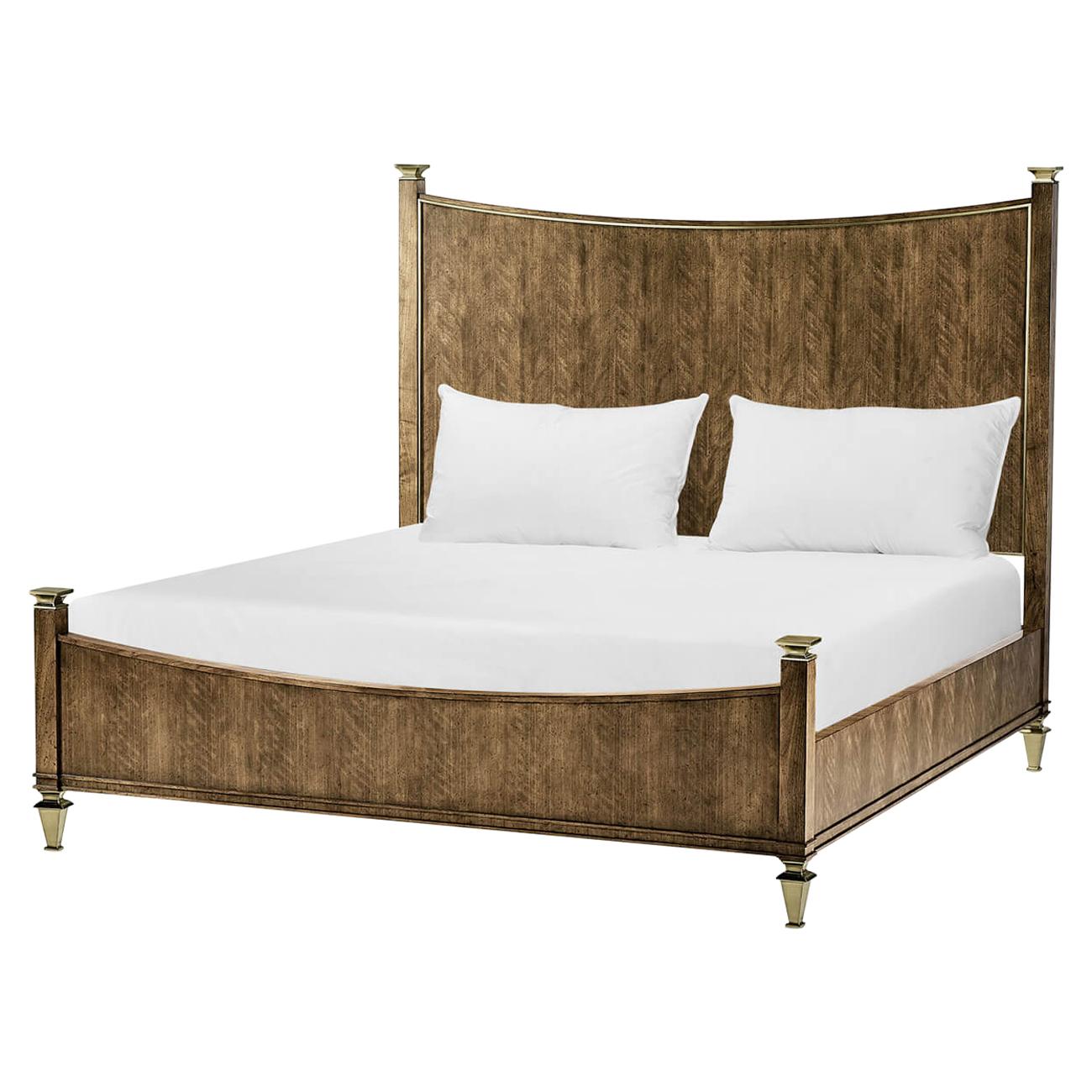 European Classic Walnut Bed, King