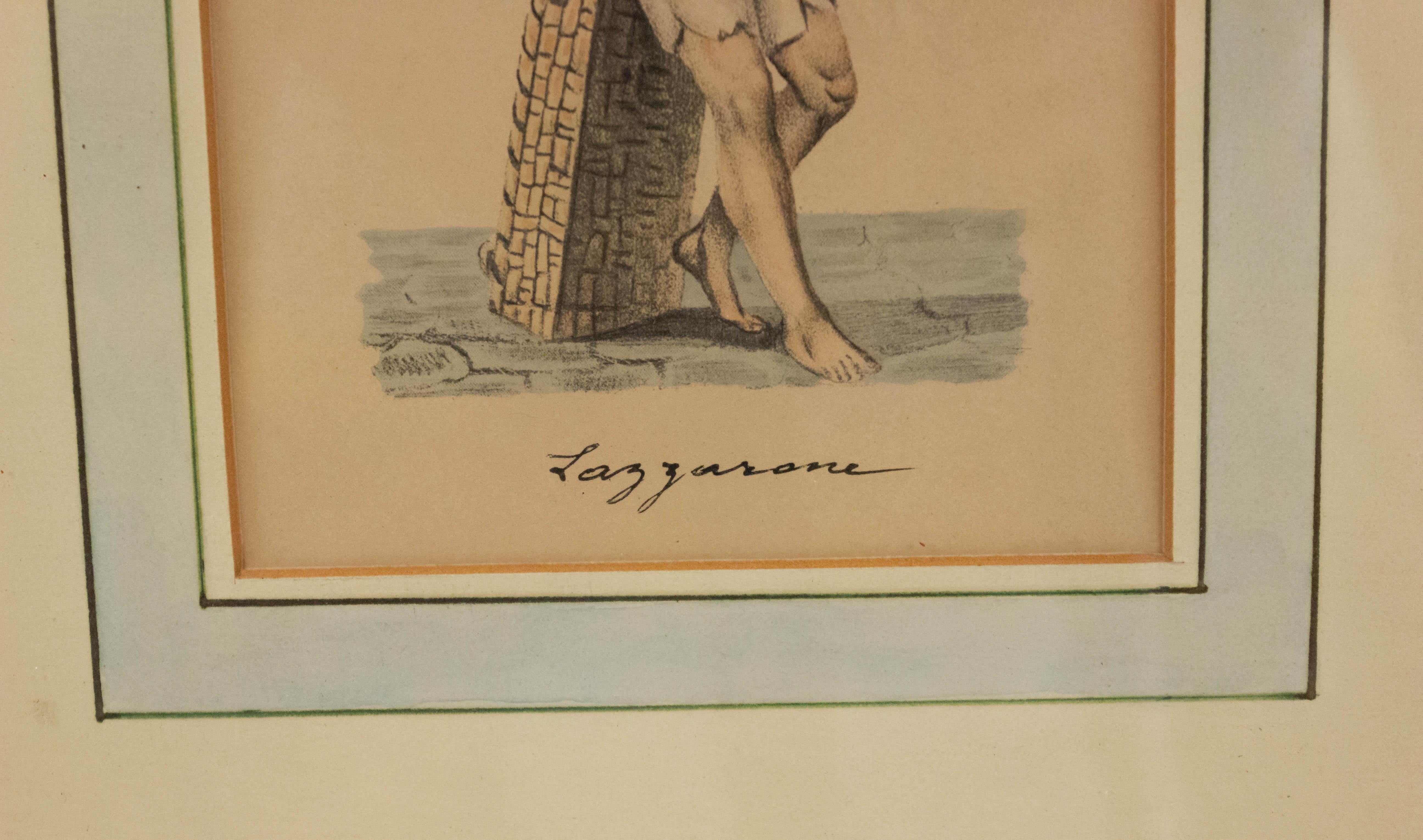 Stampa in costume europeo in cornice rettangolare dorata (parte della serie di 6: GRS345-GRS350) al prezzo di ciascuno.
