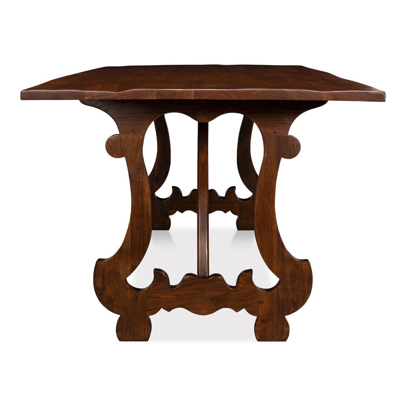 Contemporary European Country Style Dining Table For Sale