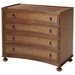 European Curved Chest of Drawers