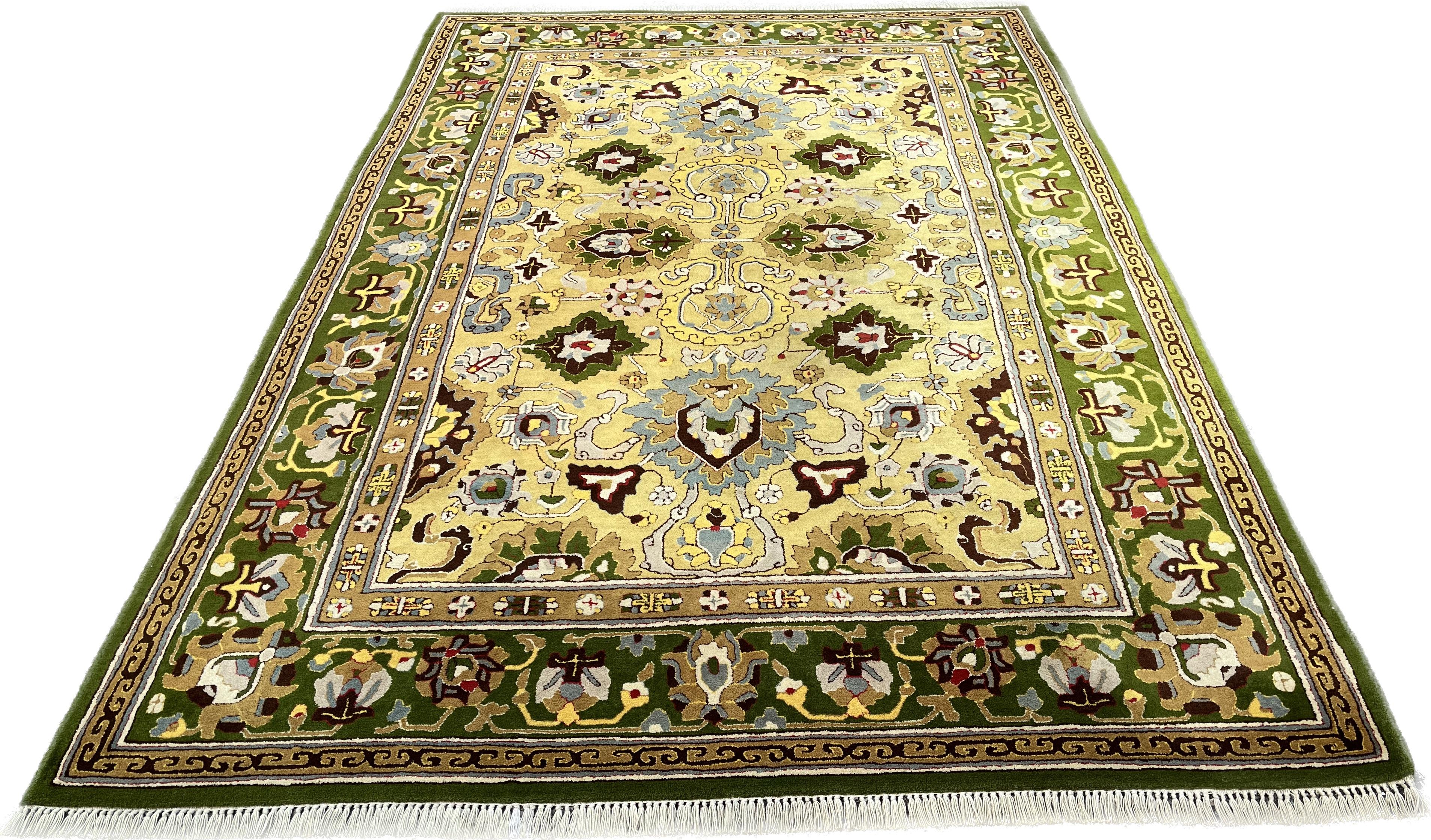 Hand-Knotted European Design Carpet From The Safavid Empire