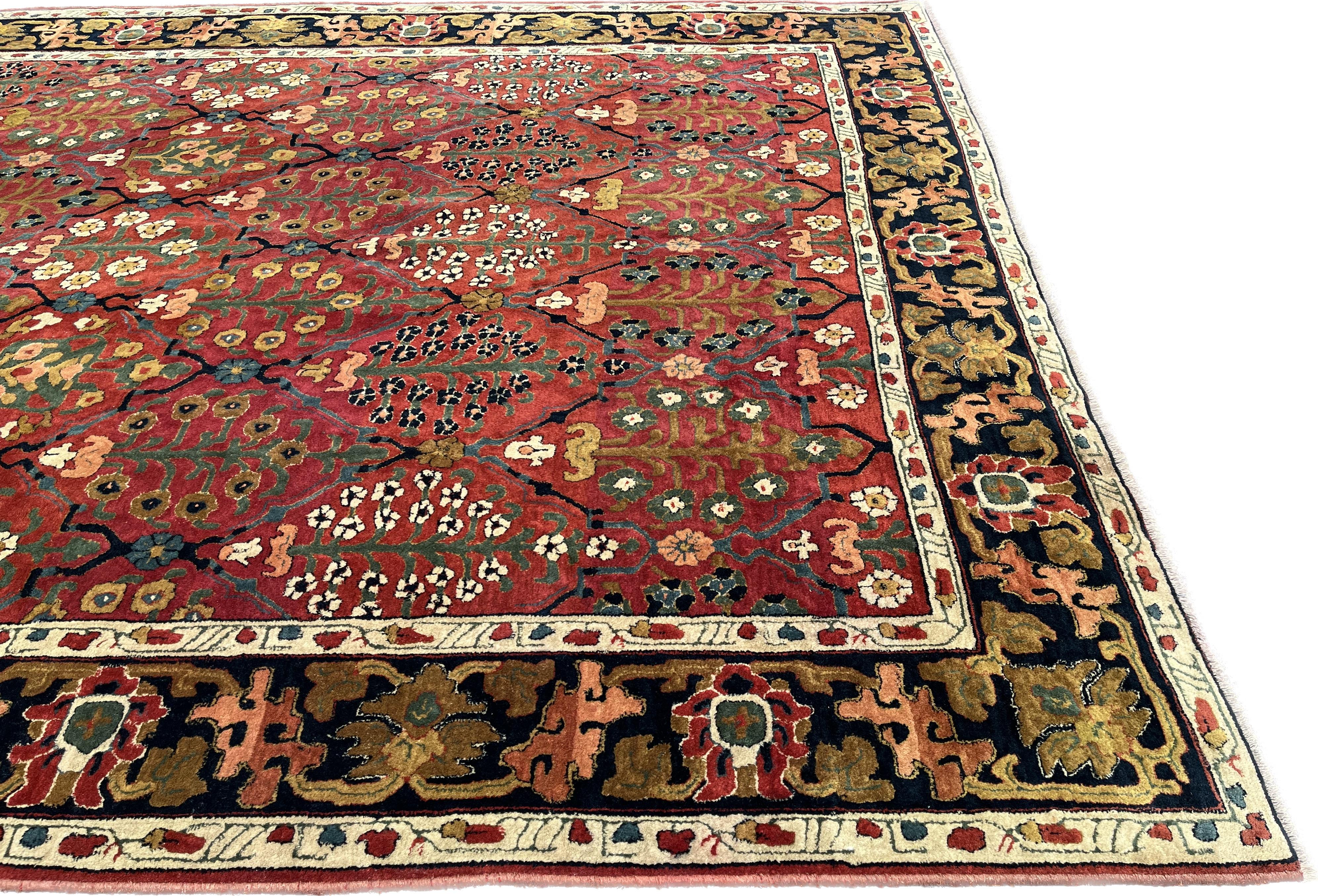 Hand-Woven European Design Carpet From The Safavid Empire For Sale