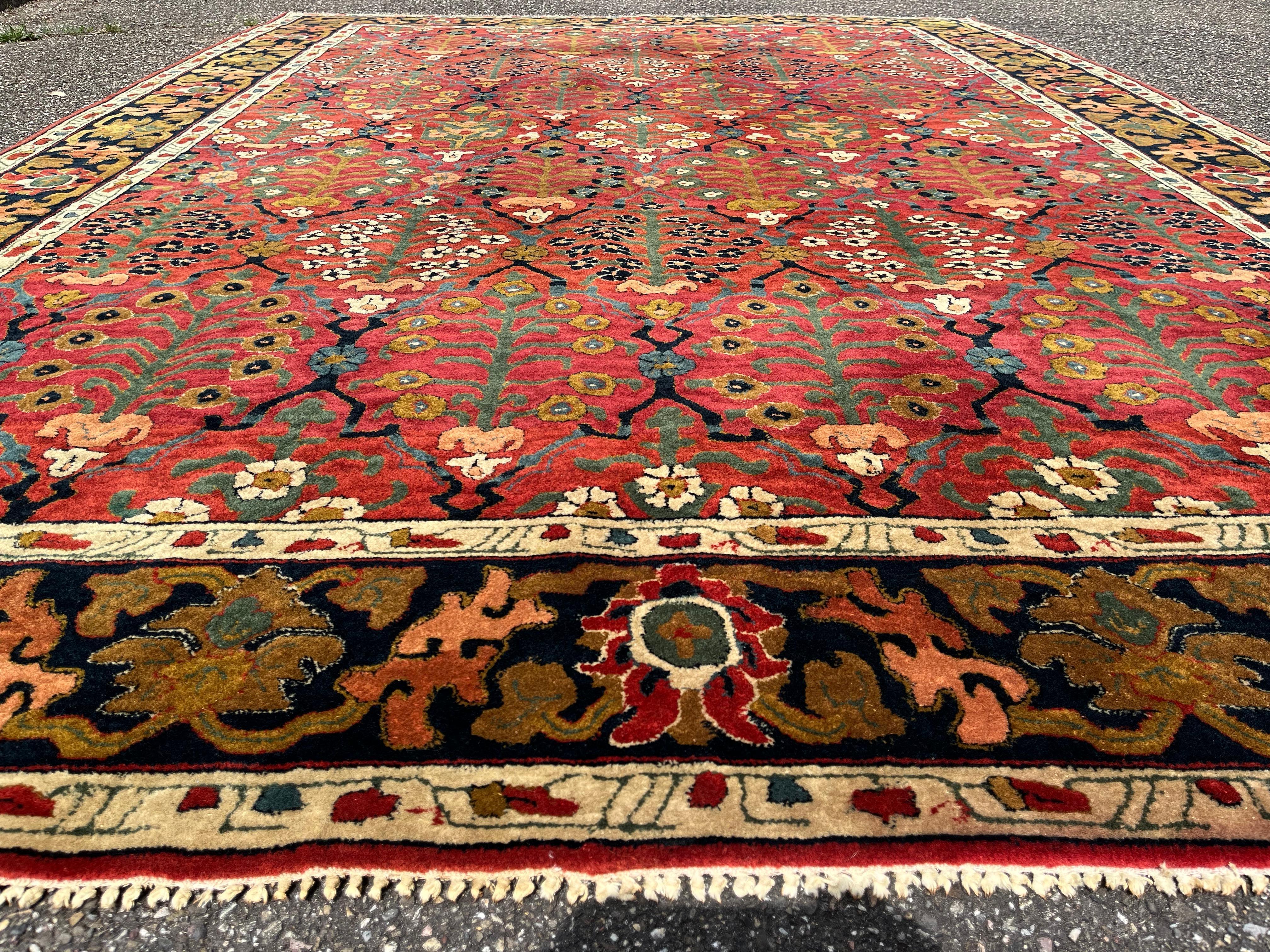 Wool European Design Carpet From The Safavid Empire For Sale