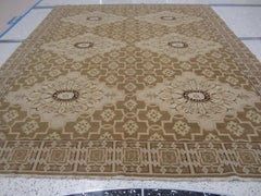 European Design Area Rug in Tan and Beige