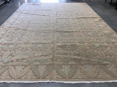 European Design Rug in Brown, Green and Yellow