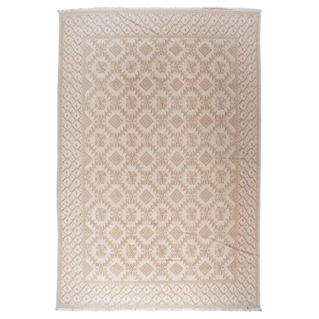 European Design Rug in Beige and Taupe