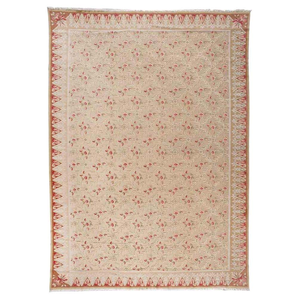 European Design Rug with Roses and Trellis For Sale at 1stDibs