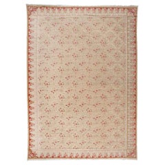 European Design Rug with Roses and Trellis