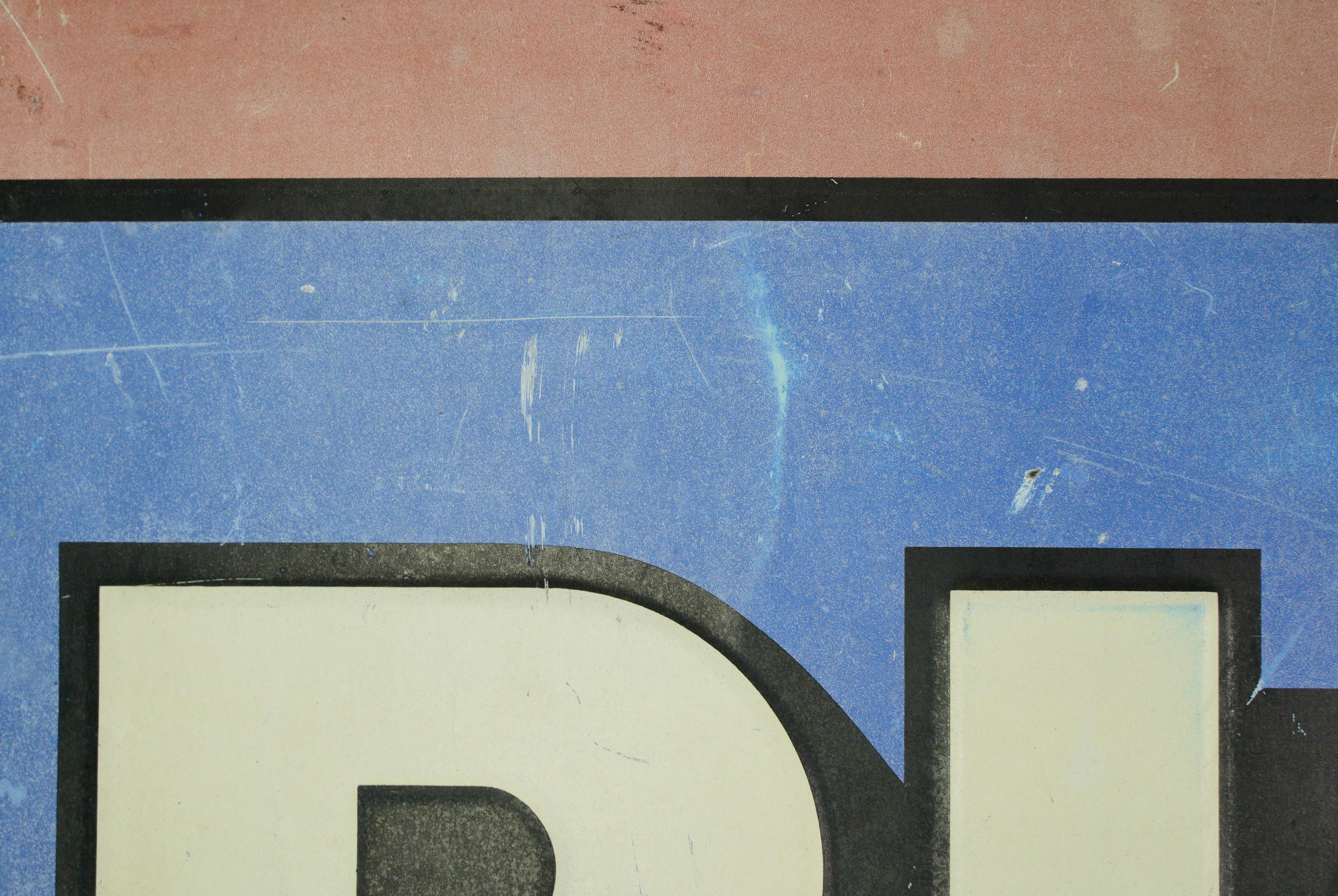 European Enameled Steel Ricard Wall Sign For Sale at 1stDibs