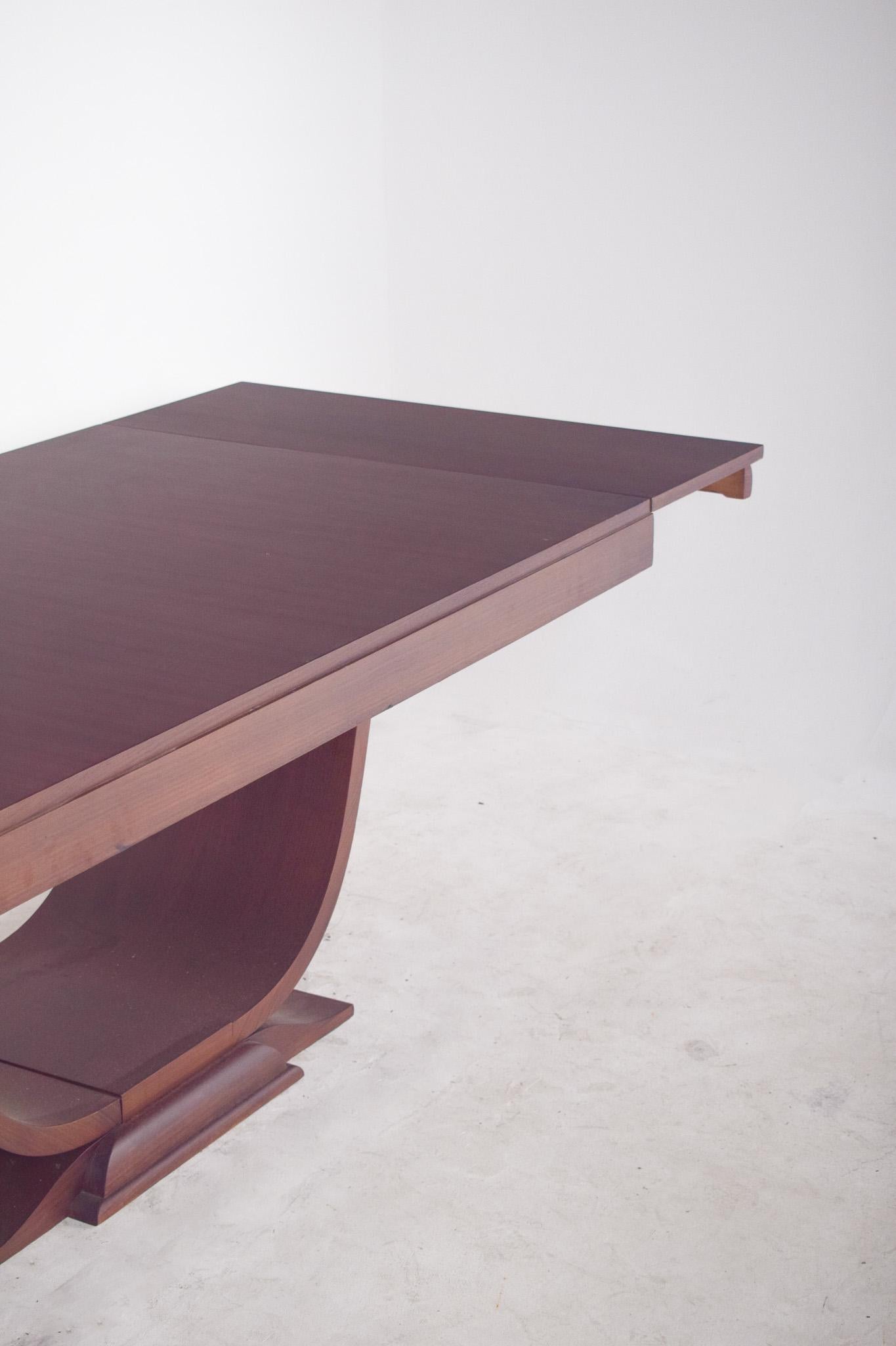 Table à manger extensible européenne Art déco en vente 10