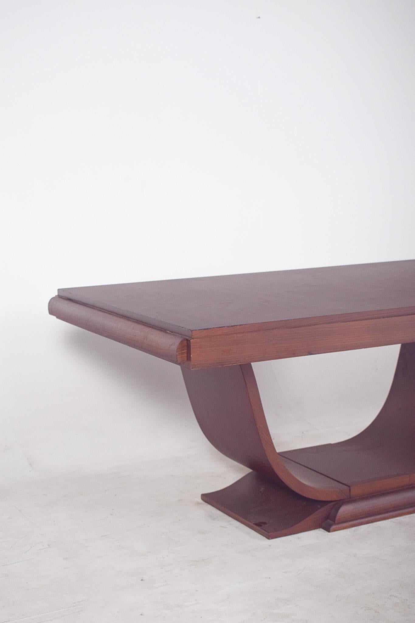 Français Table à manger extensible européenne Art déco en vente