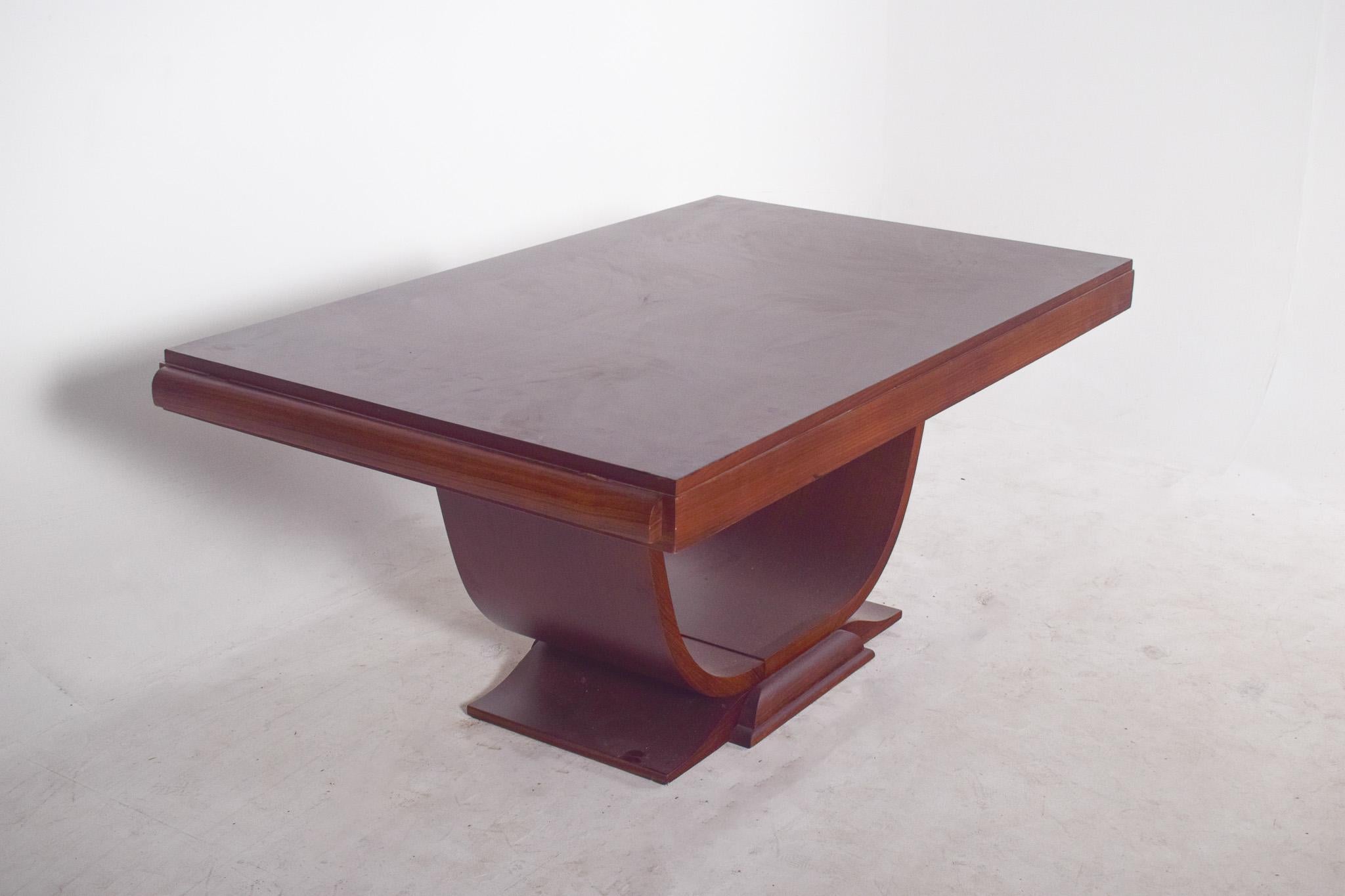 Table à manger extensible européenne Art déco en vente 1