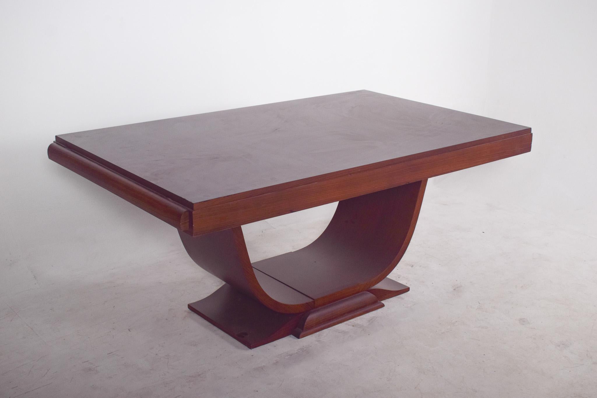 Table à manger extensible européenne Art déco en vente 2