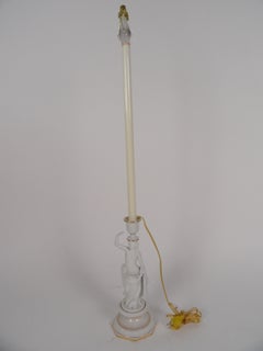 European Female Figure Bisque Lamp