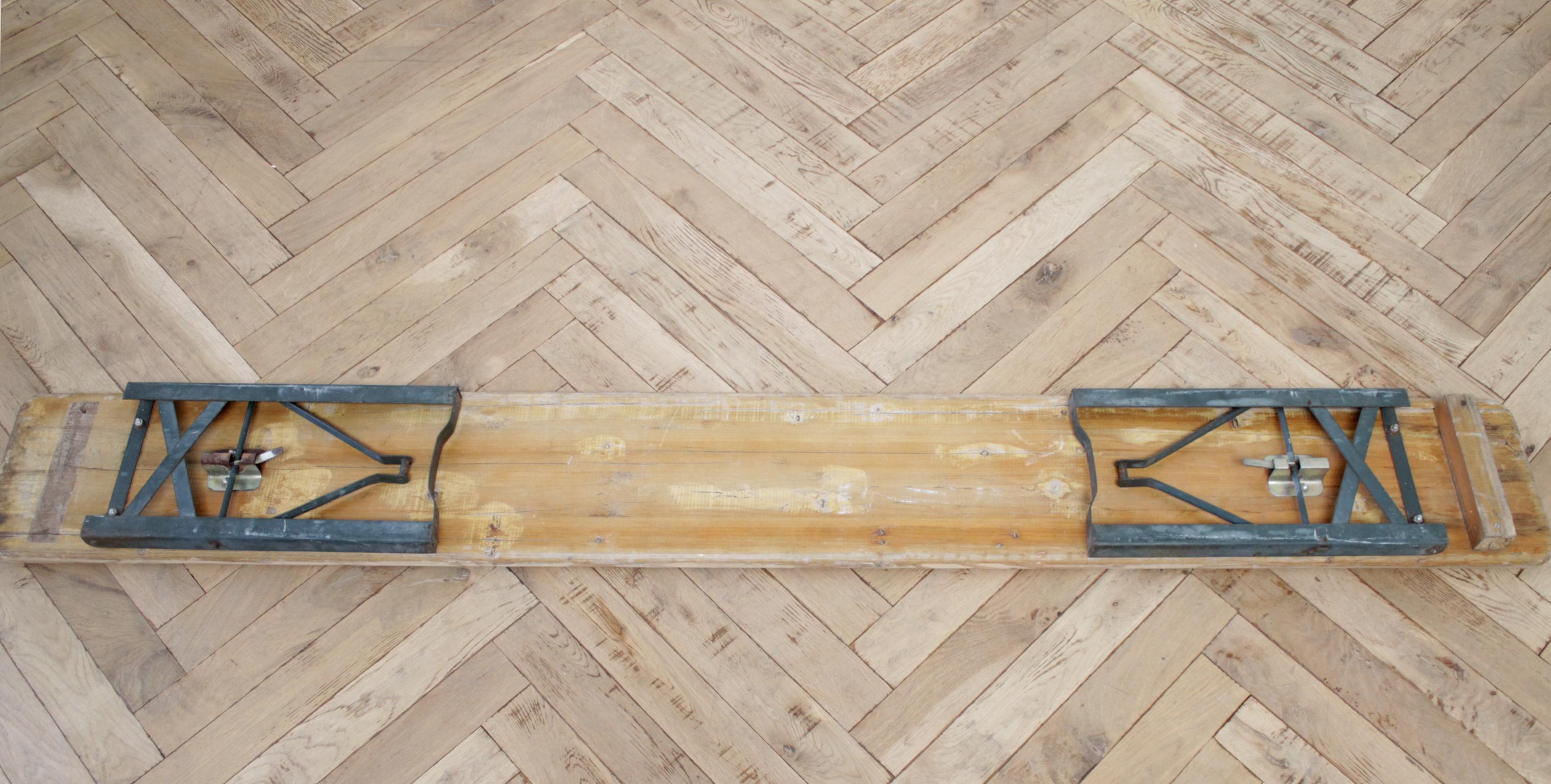 European Folding Bench with Metal Legs 5