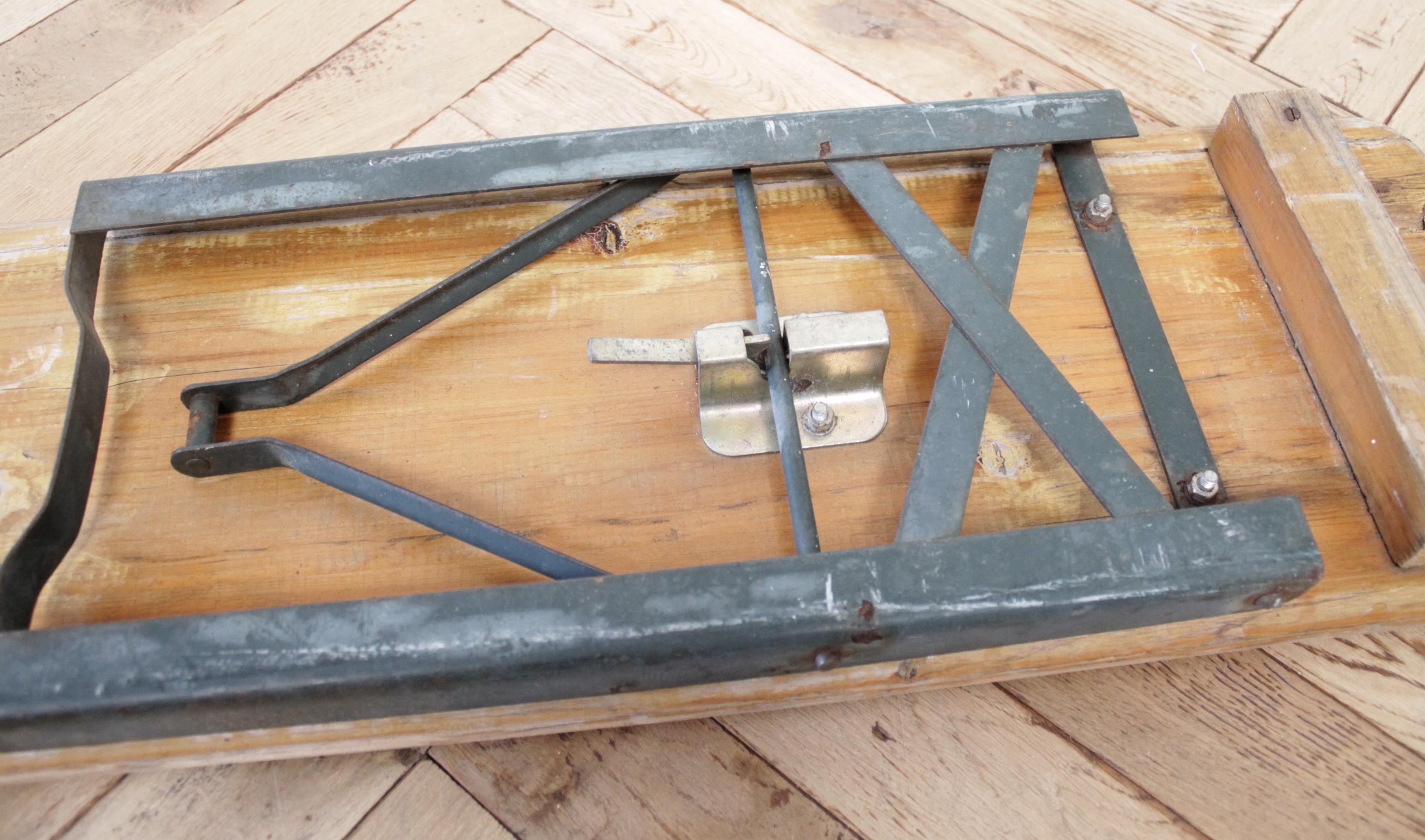 European Folding Bench with Metal Legs 6