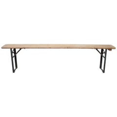 European Folding Bench with Metal Legs