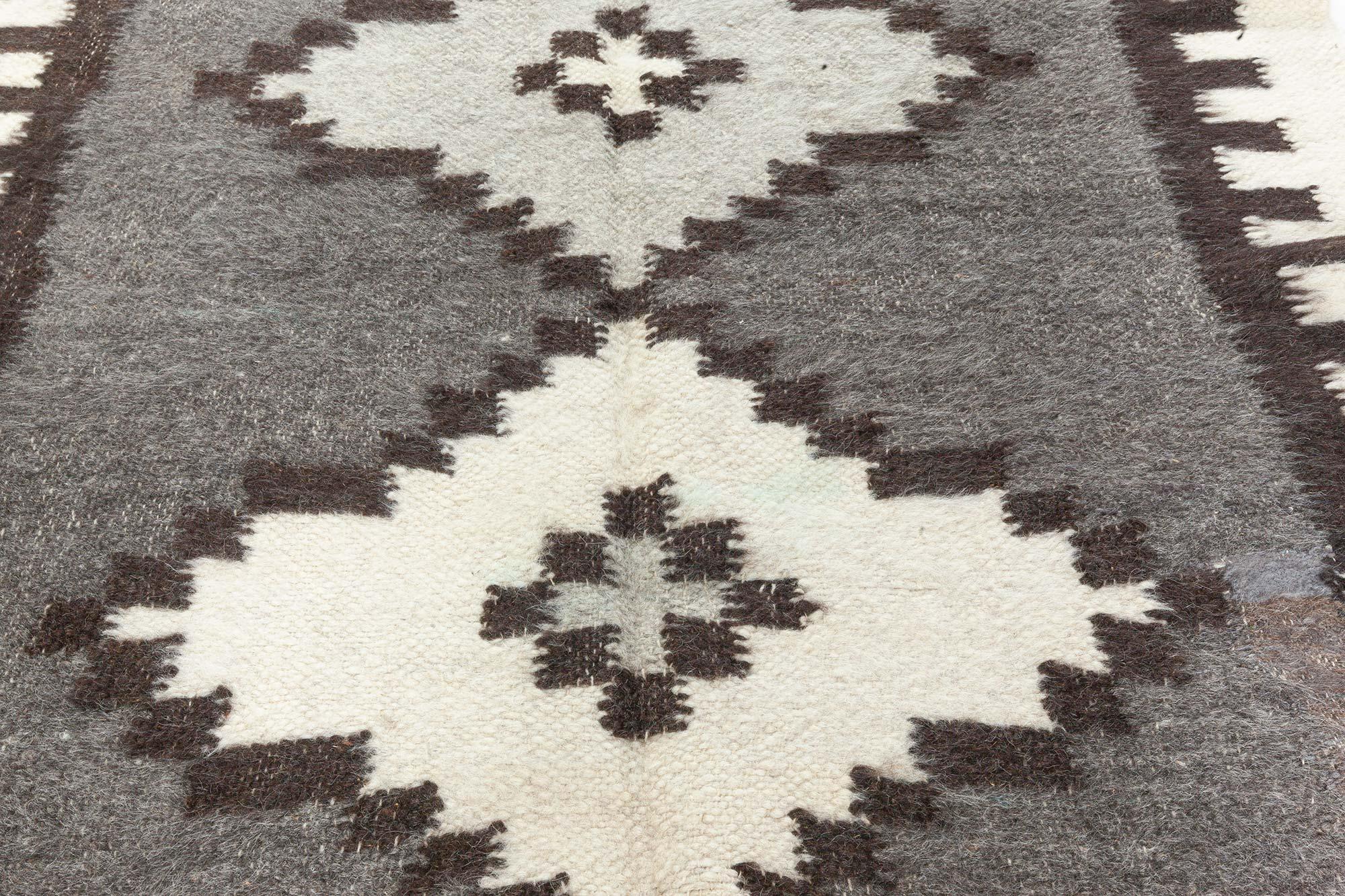 Contemporary European Folk Stamverband Goat Hair Rug by Doris Leslie Blau For Sale