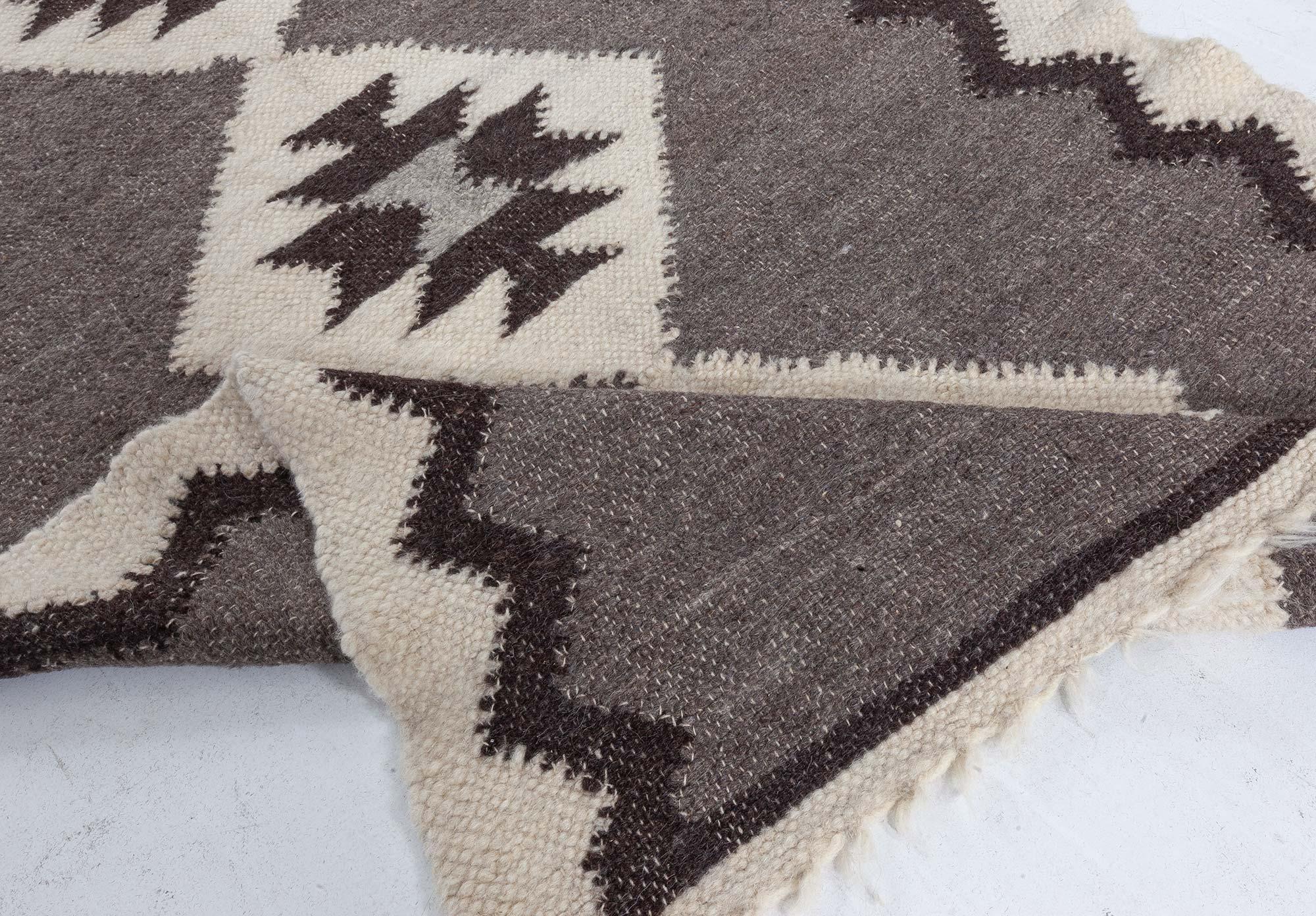 European Folk Stamverband II goat hair rug by Doris Leslie Blau.
Size: 4'5