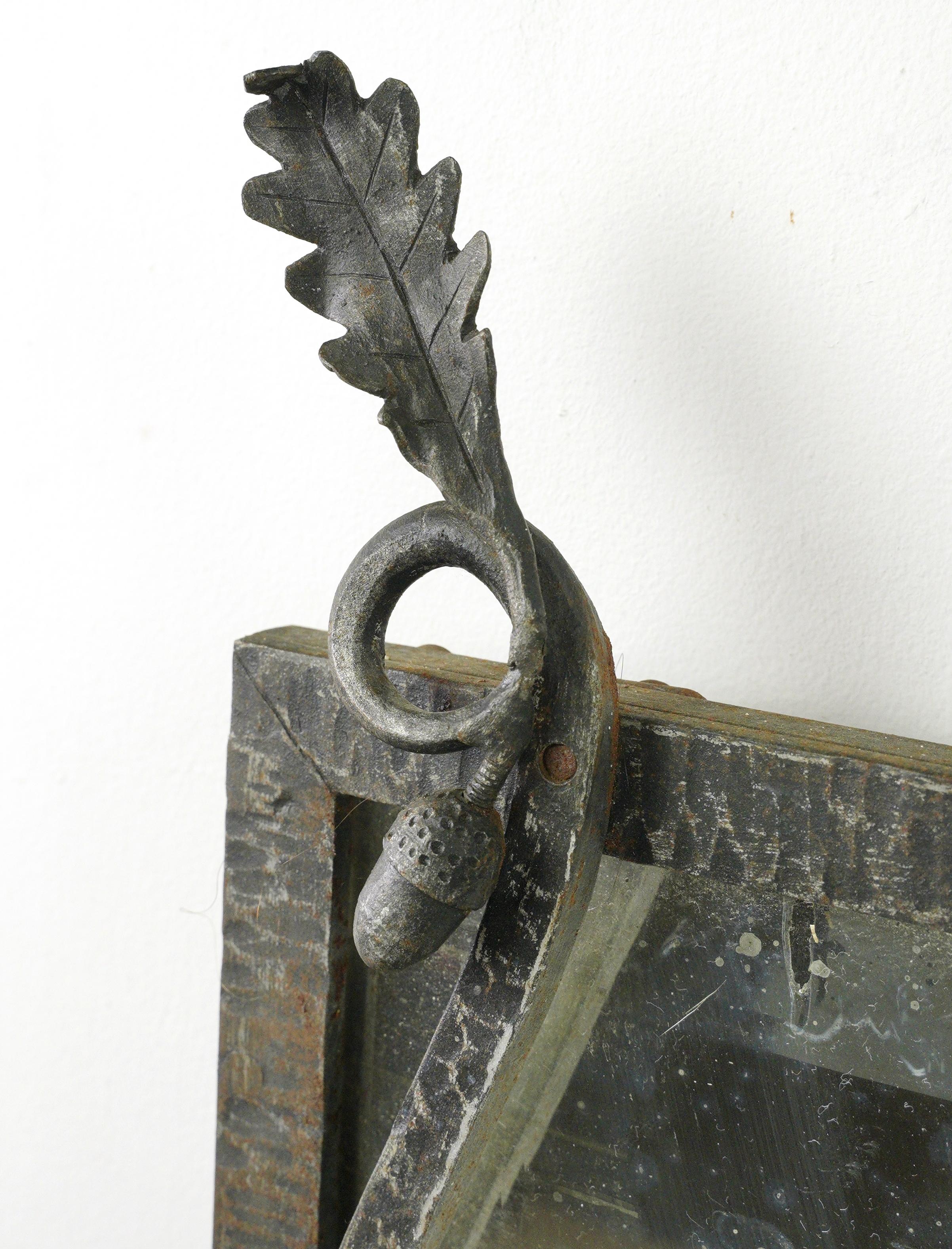 Miroir en fer forgé Art Deco européen français en vente 3