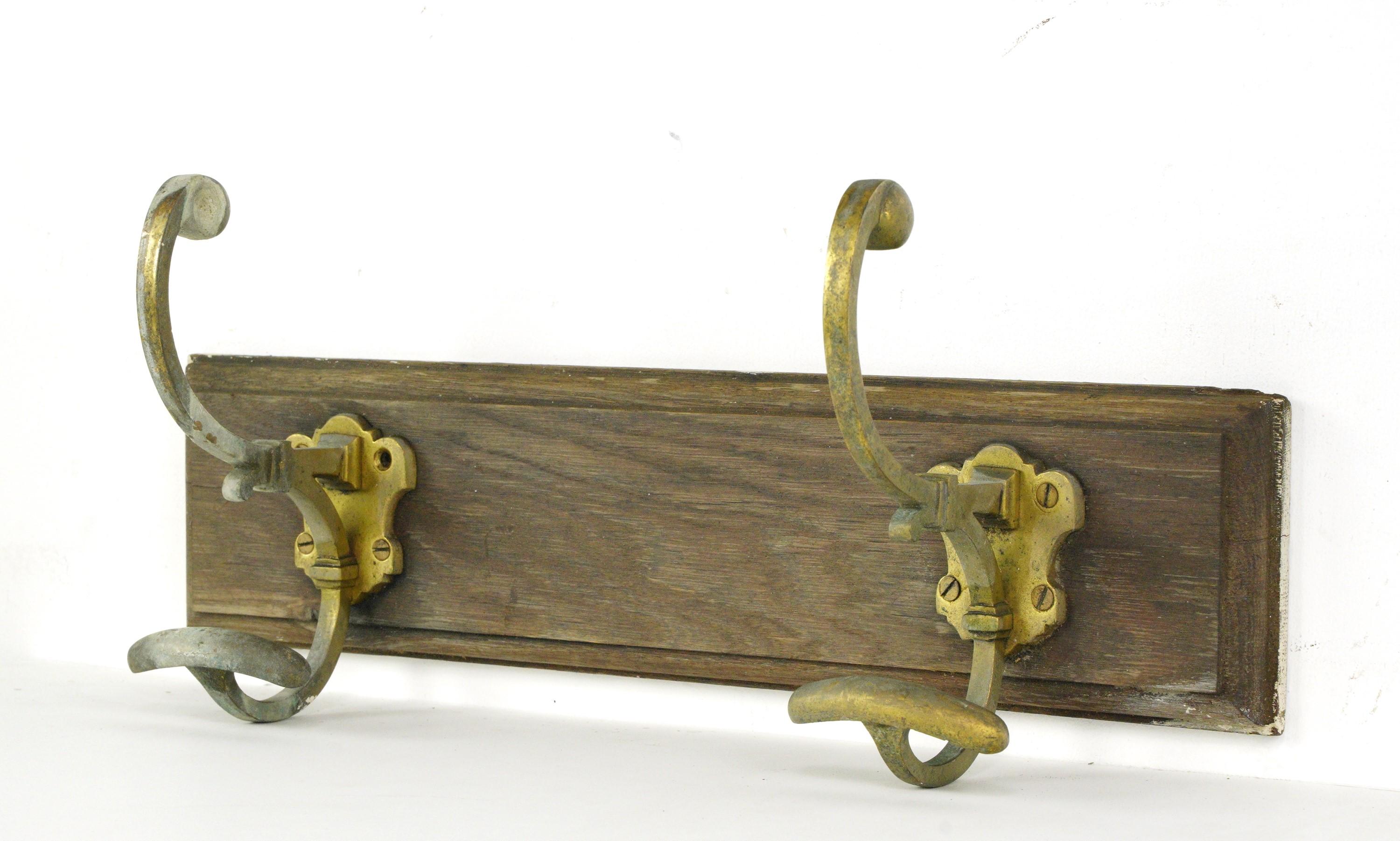 20th Century European French Bronze Hook Wall Rack For Sale