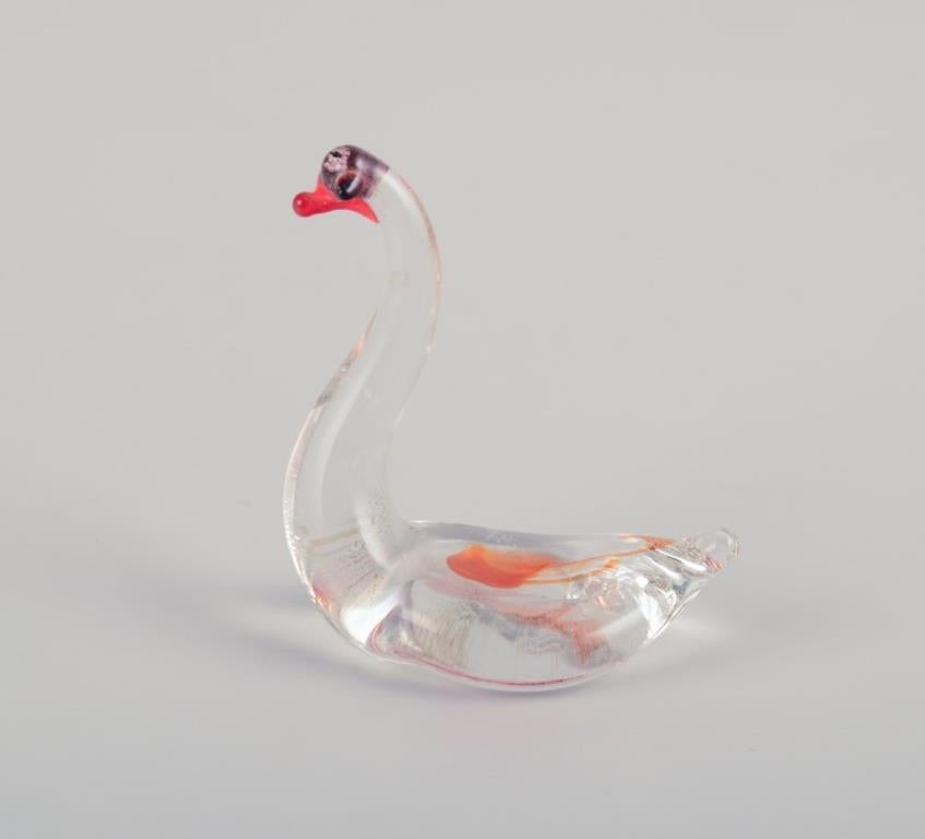 Late 20th Century European glass artist. Five miniature animals in art glass. Approx. 1970s For Sale