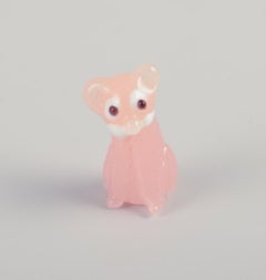 Europäischer Glaskünstler. Sechs Miniaturtiere aus Kunstglas. Ca. 1970er Jahre