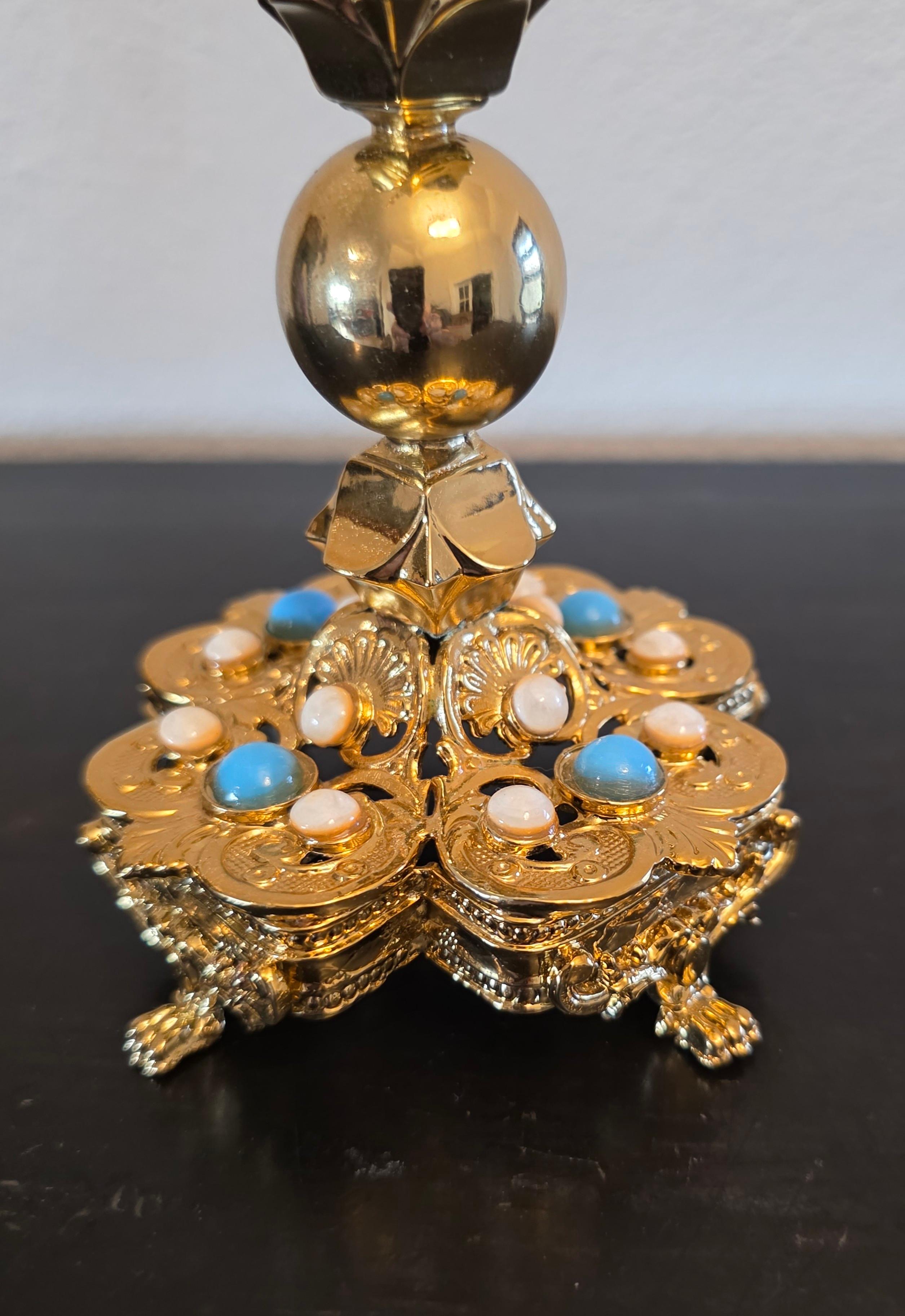 European Gothic Religious Gilt Metal Reliquary Altar Monstrance en vente 1