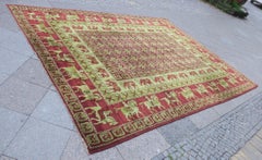 European Hooked Rug, Copy of Pazyryk the Oldest Carpet in the World