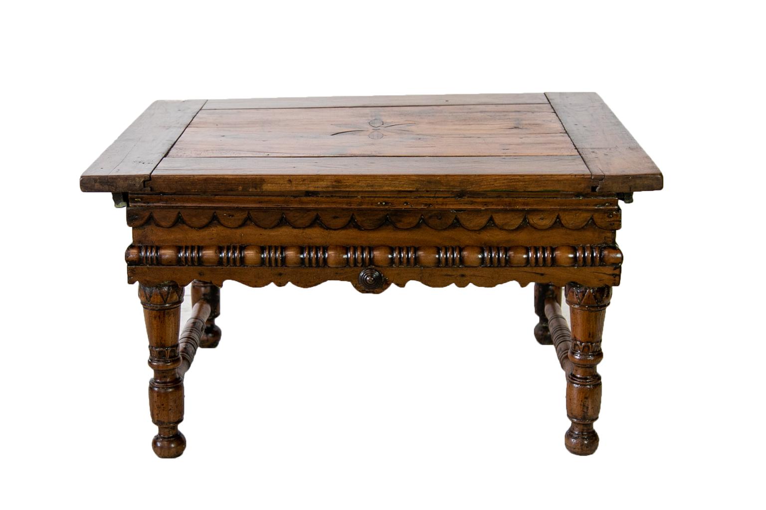 Austrian European Inlaid Fruitwood Coffee Table For Sale