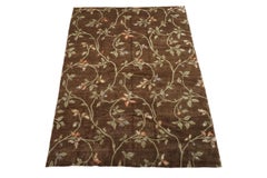 Tappeto tibetano in lana e seta di ispirazione europea