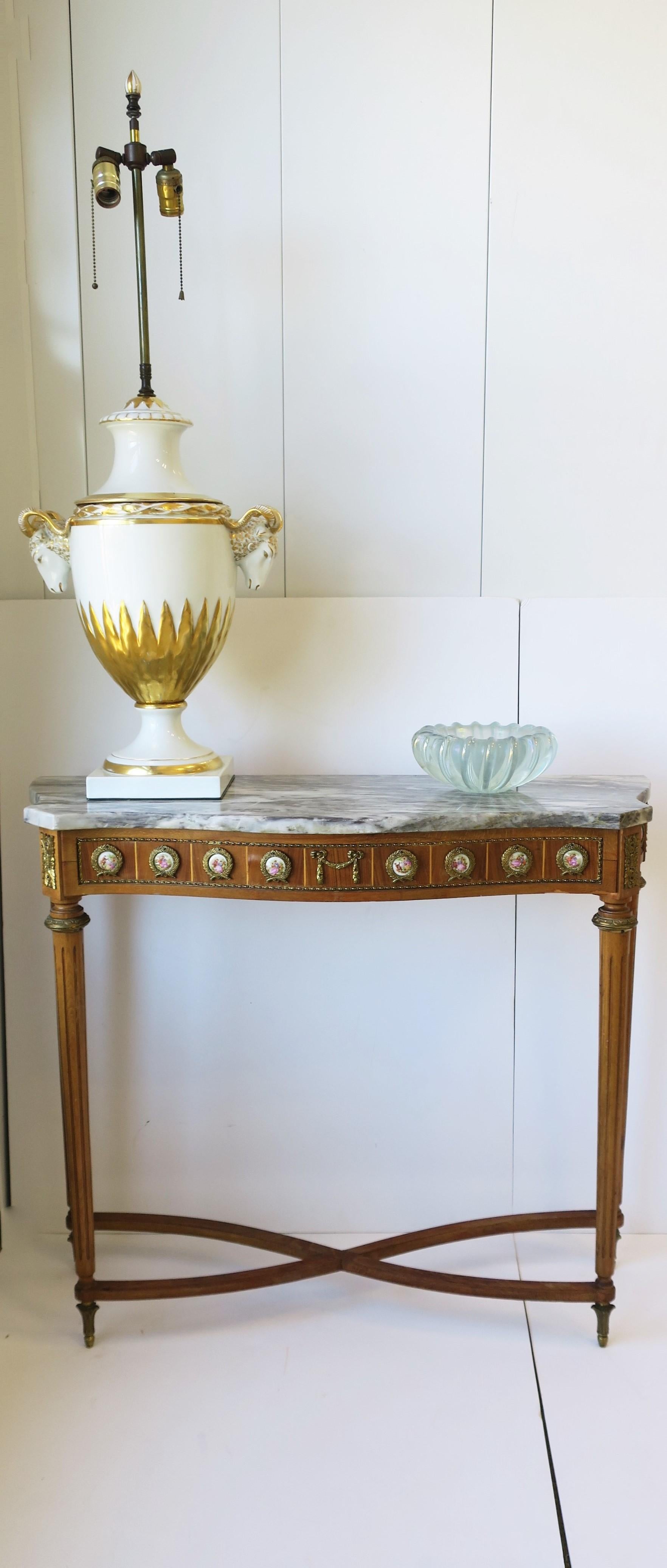 Italian Murano Iridescent Round Art Glass Bowl For Sale 11