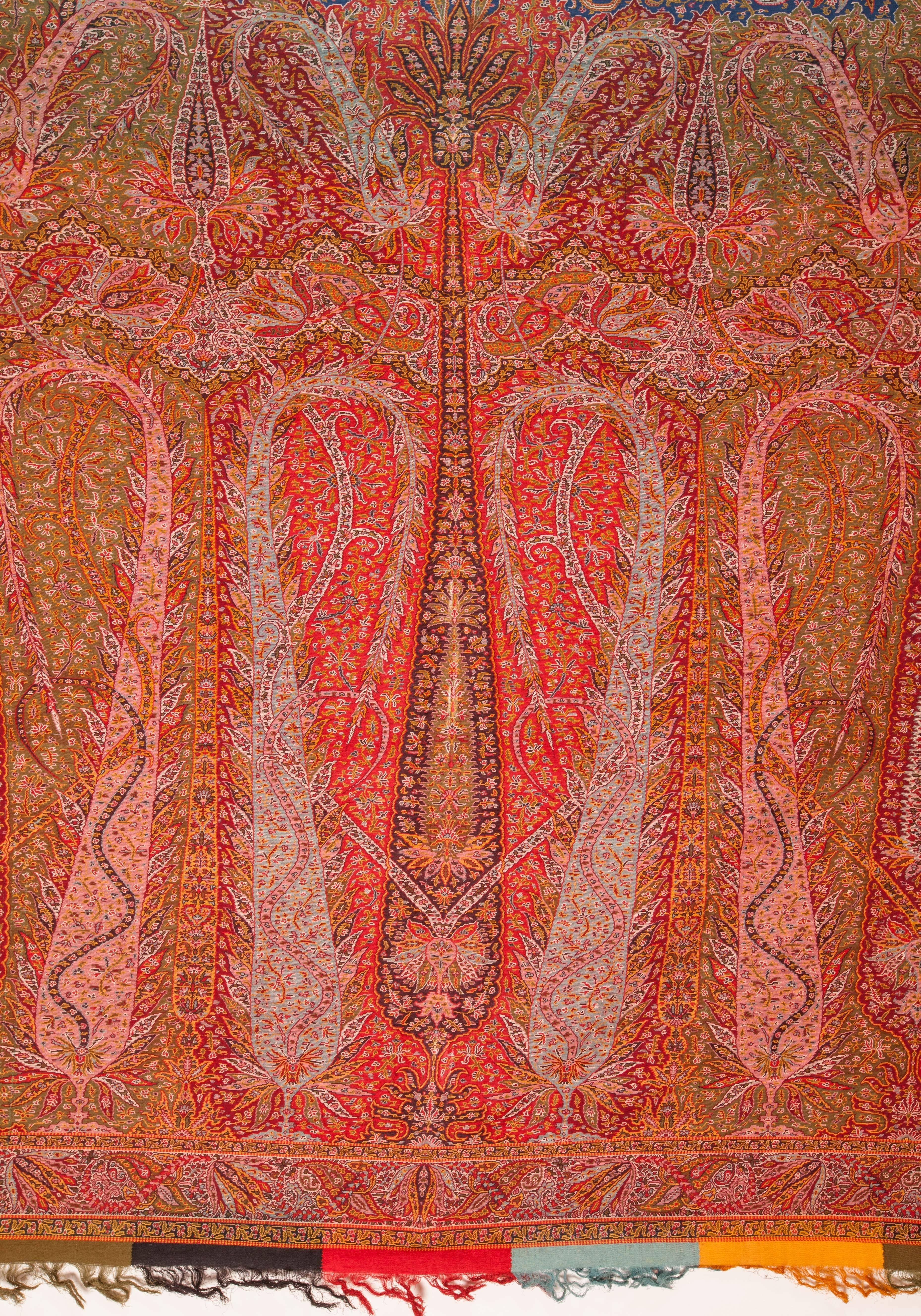 Anglo-Indian European Kashmir Style Paisley Shawl