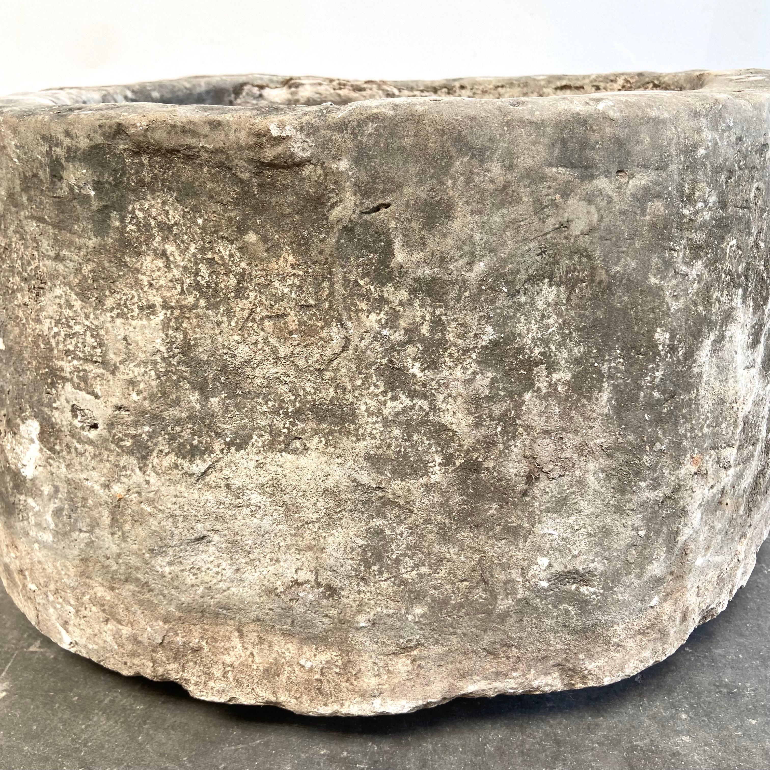 European Limestone Garden Trough Fountain or Planter 5