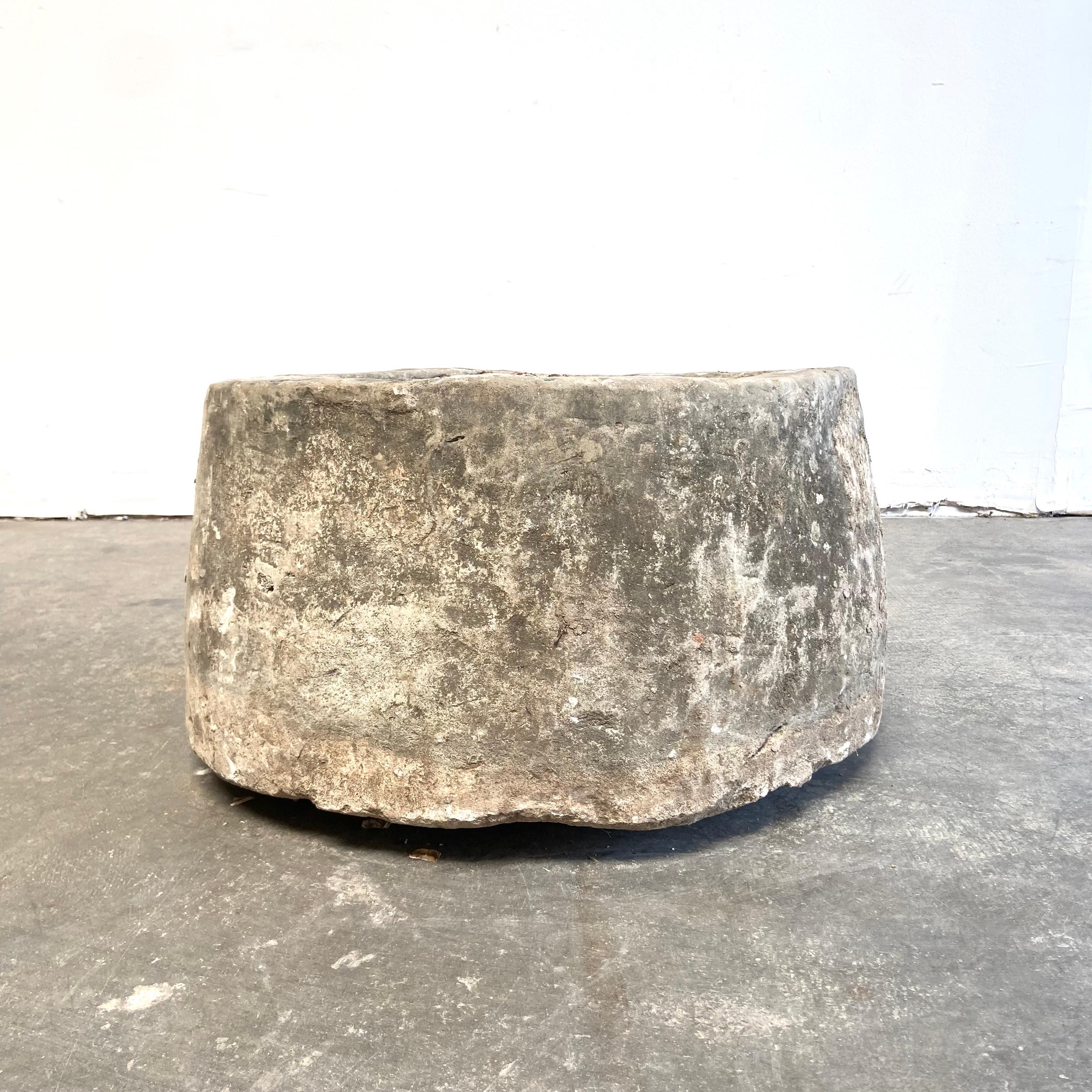 European Limestone Garden Trough Fountain or Planter 7