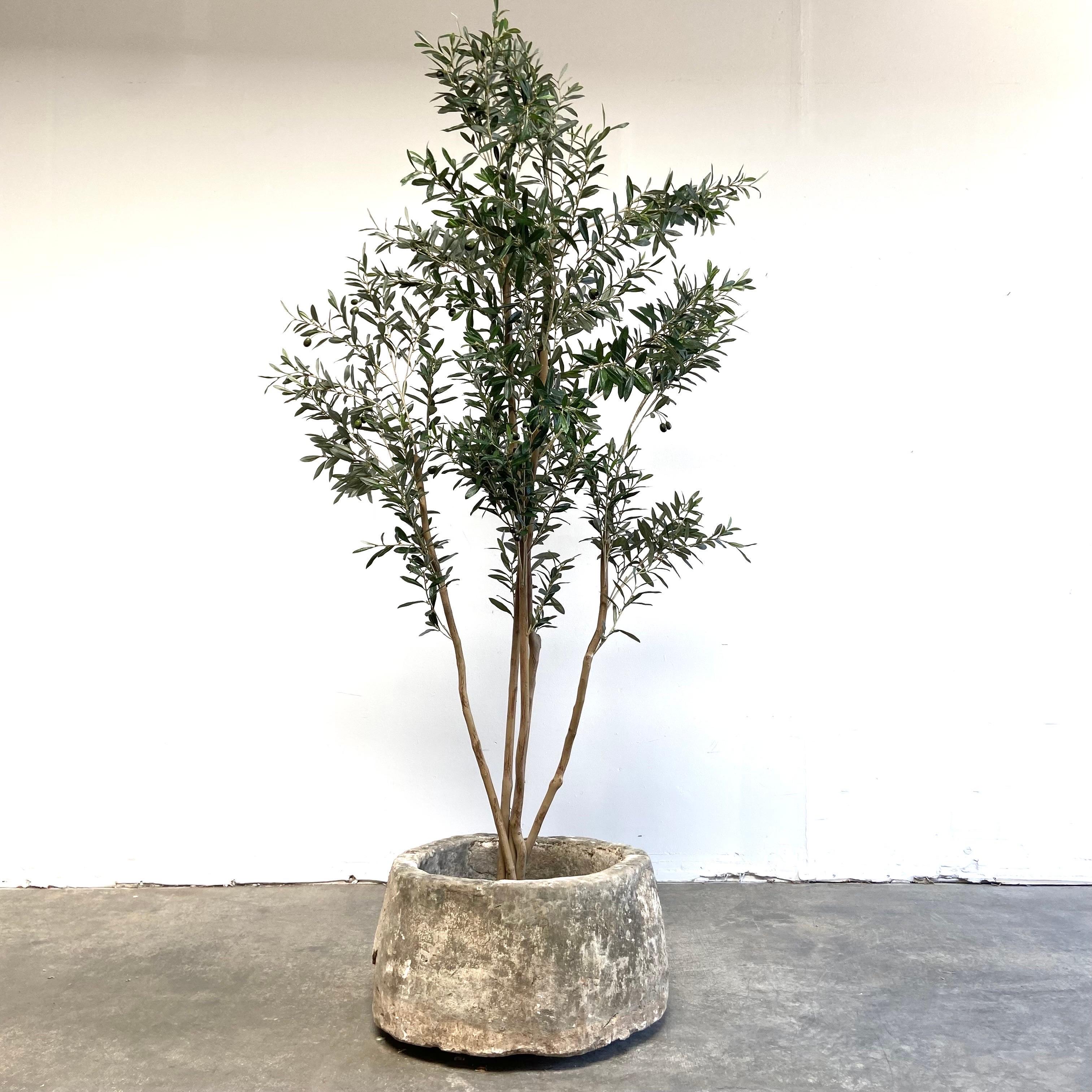 Antique French limestone troughs
Great for indoor planter, outdoor planter, fountain base, or just to add architectural charm to your home.
Measures: 24”rd. X 15”h
Inside: 18”rd. X 10”h
Tree not included.