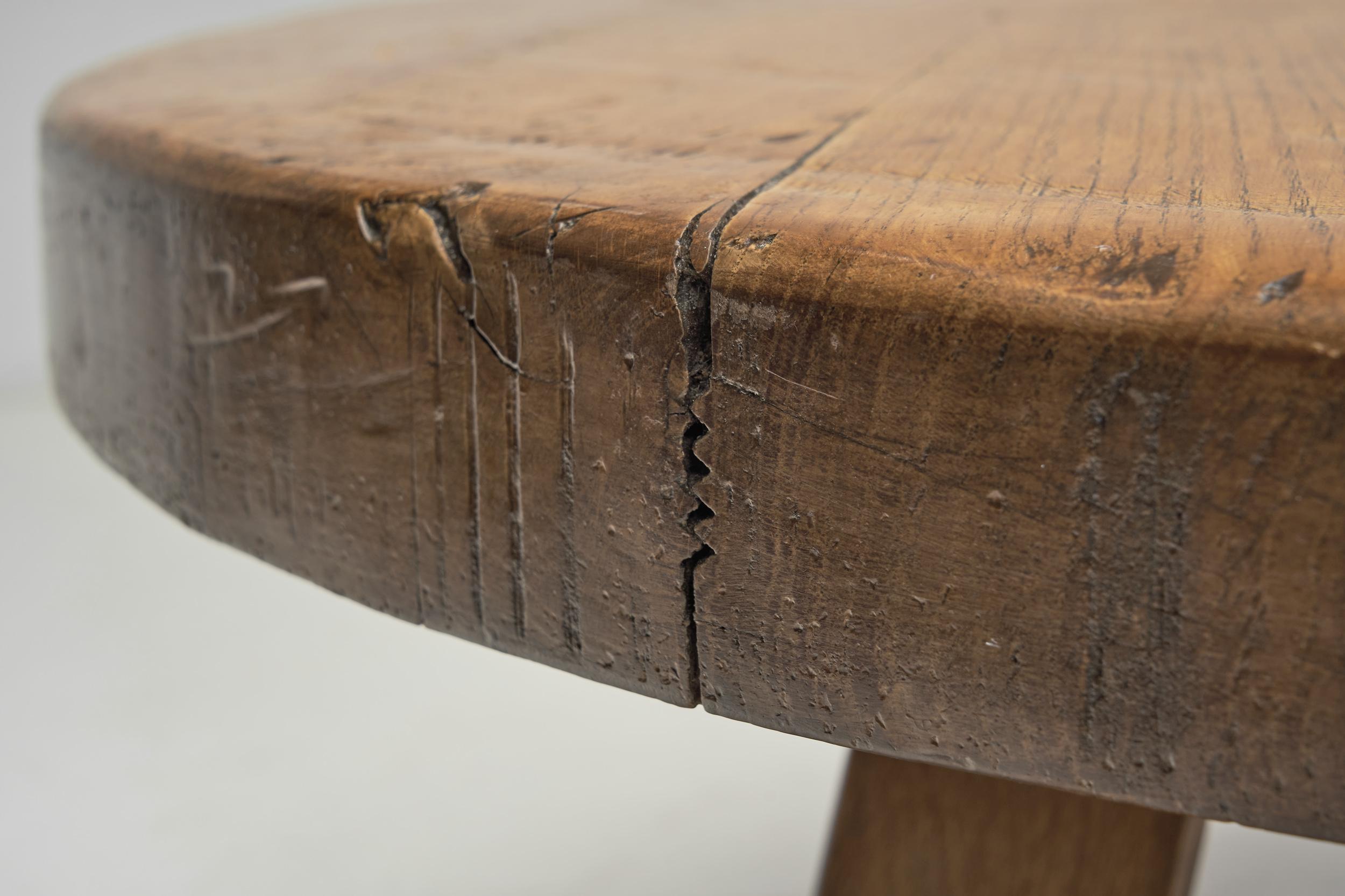 European Low Wooden Coffee Table, Europe Mid-20th Century For Sale 8