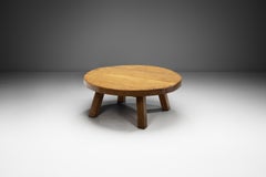 European Low Wooden Coffee Table, Europe Mid-20th Century