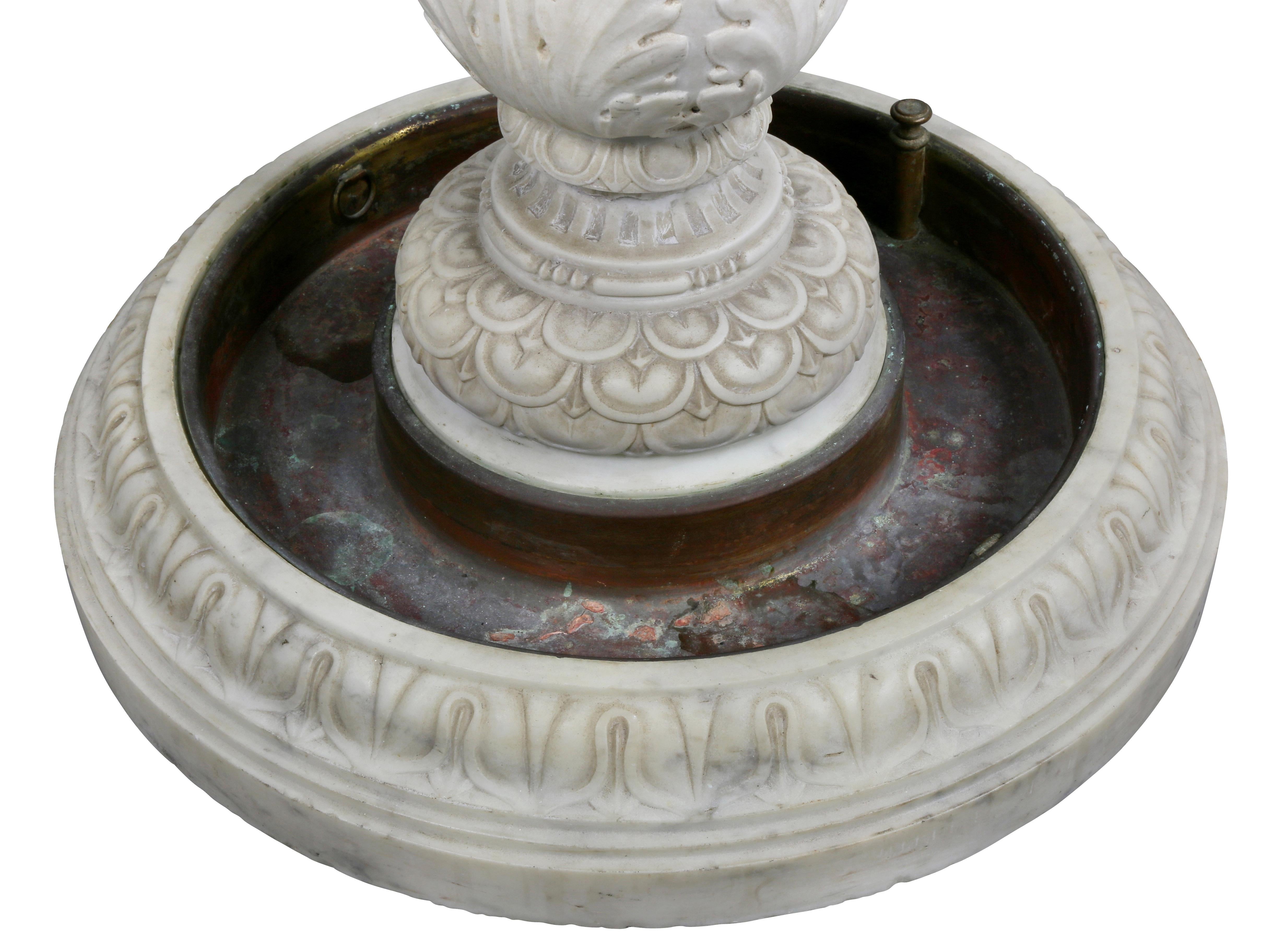 European Marble and Bronze Umbrella Stand 3