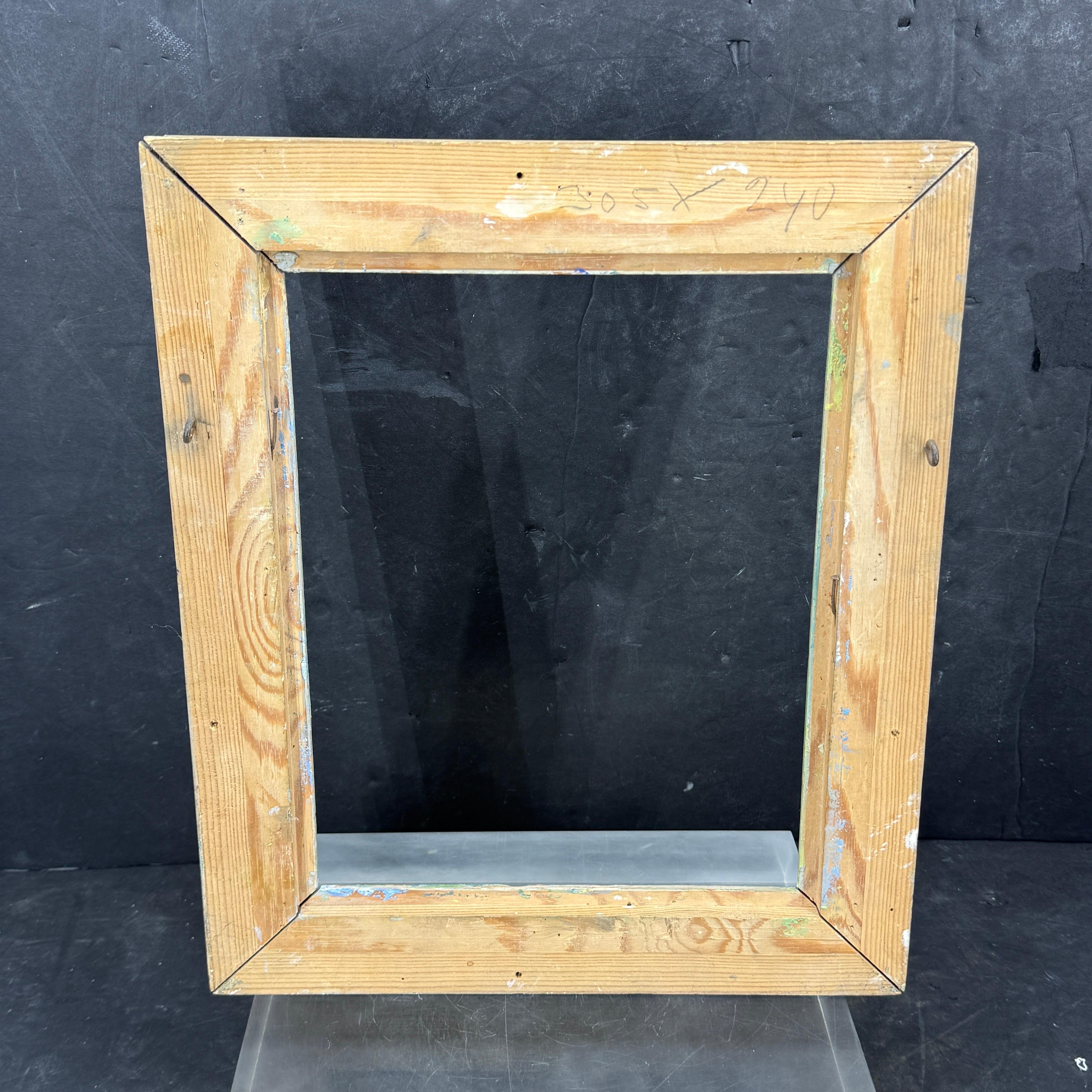 European Mid-Century Painted Wood Art Frame For Sale 4