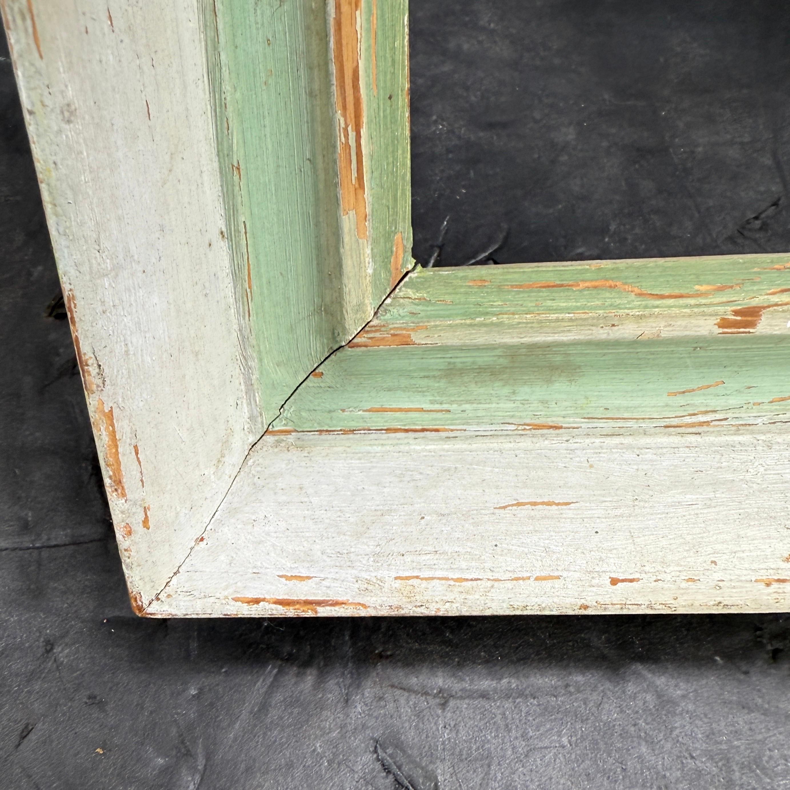 European Mid-Century Painted Wood Art Frame For Sale 7