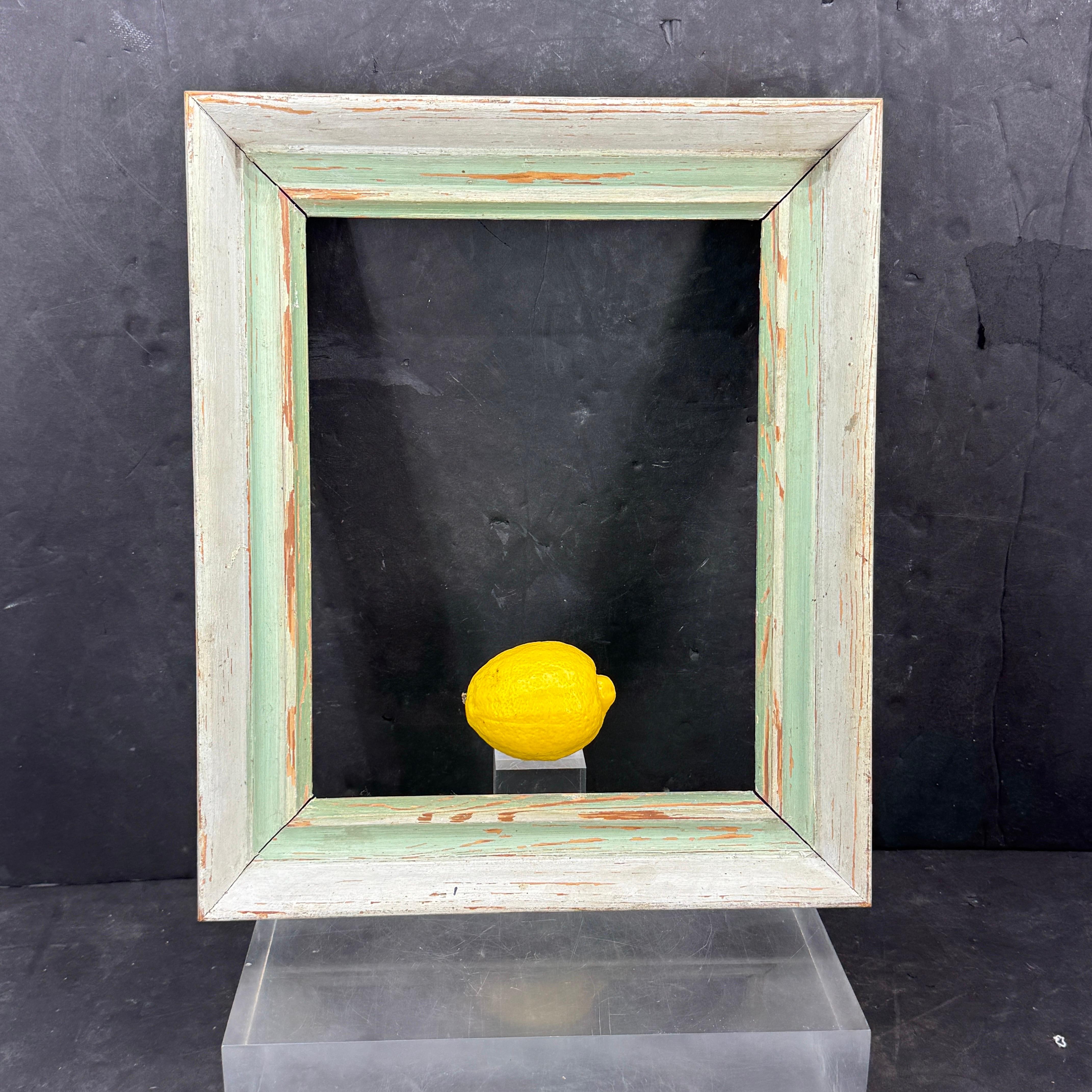Mid-Century Modern European Mid-Century Painted Wood Art Frame For Sale