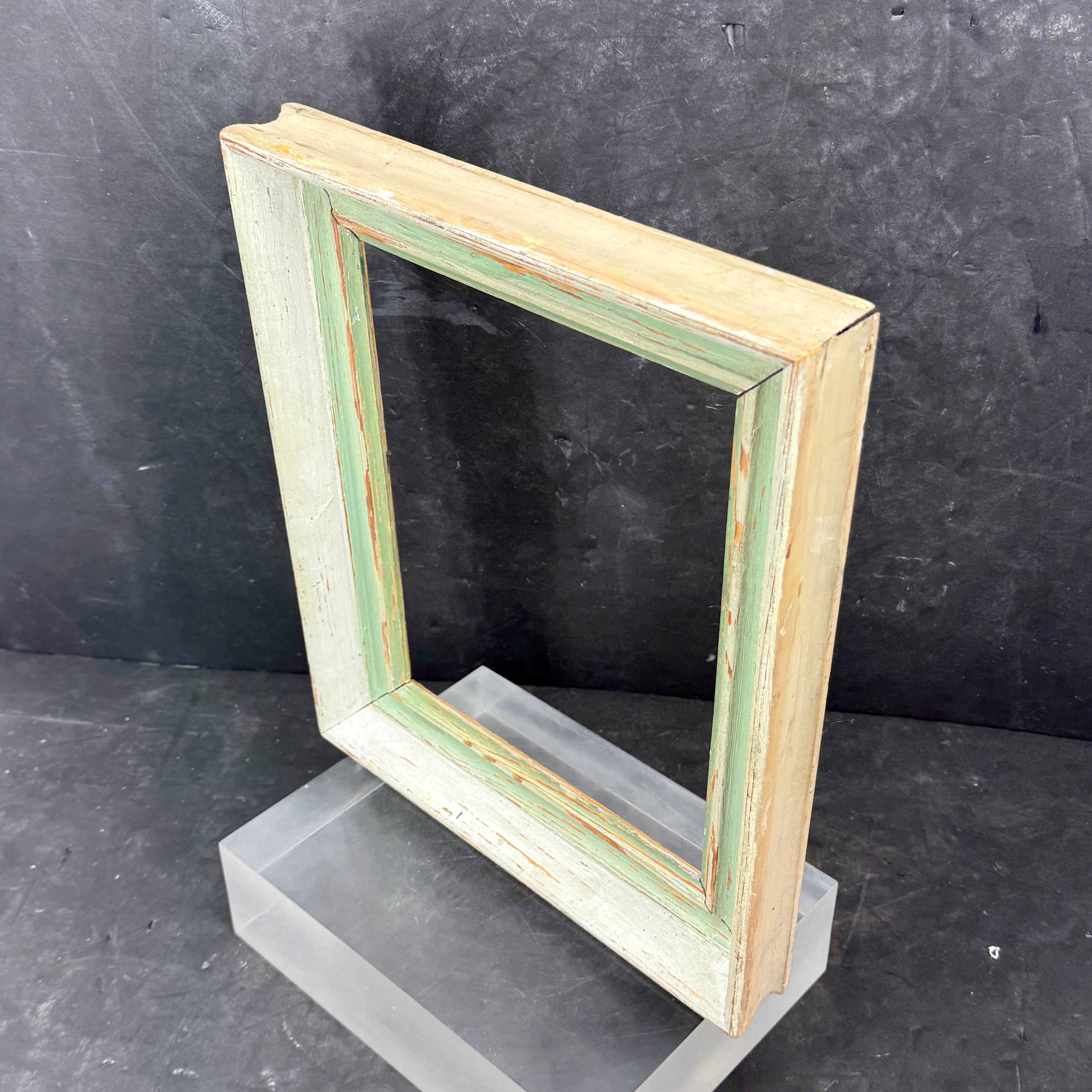 20th Century European Mid-Century Painted Wood Art Frame For Sale