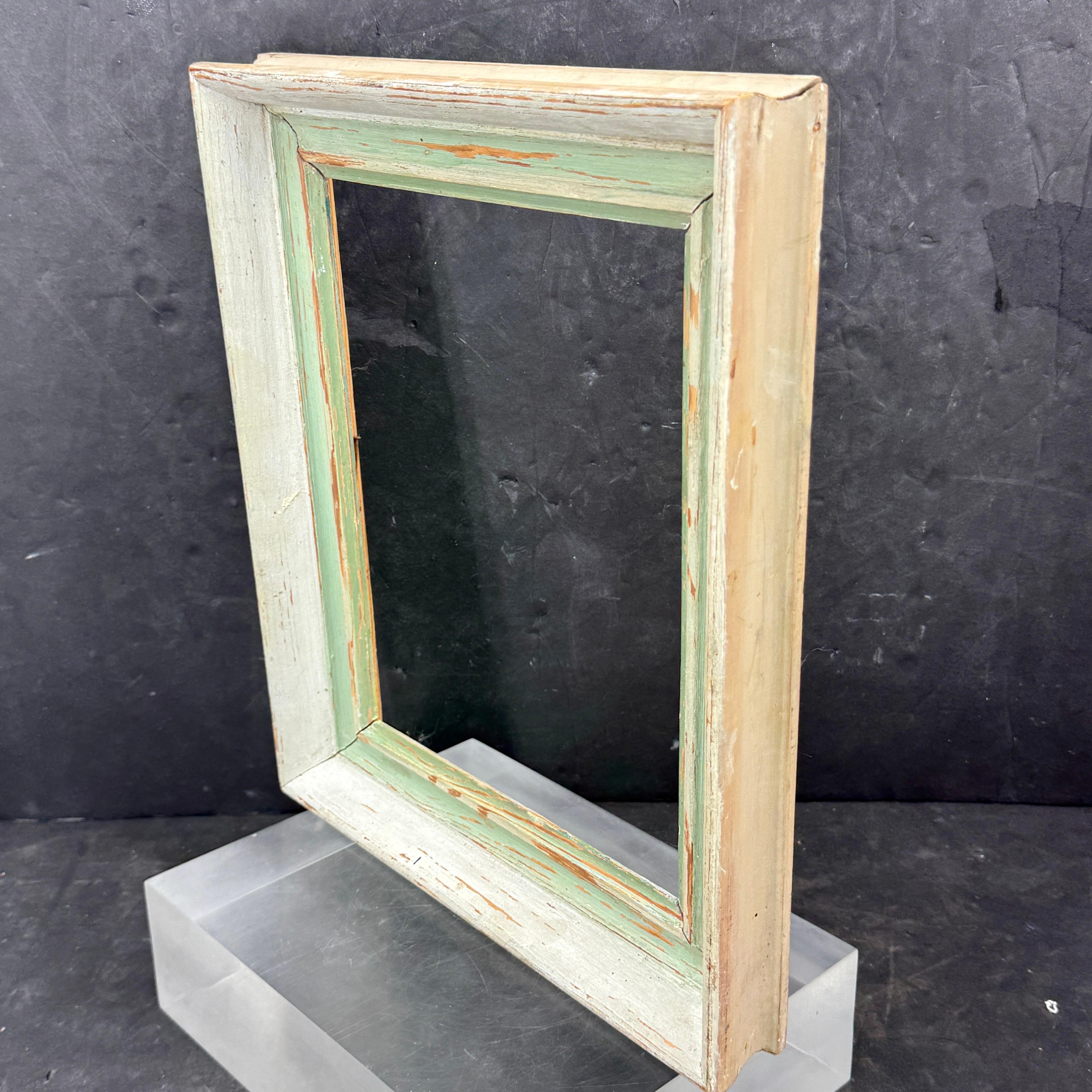 European Mid-Century Painted Wood Art Frame For Sale 2