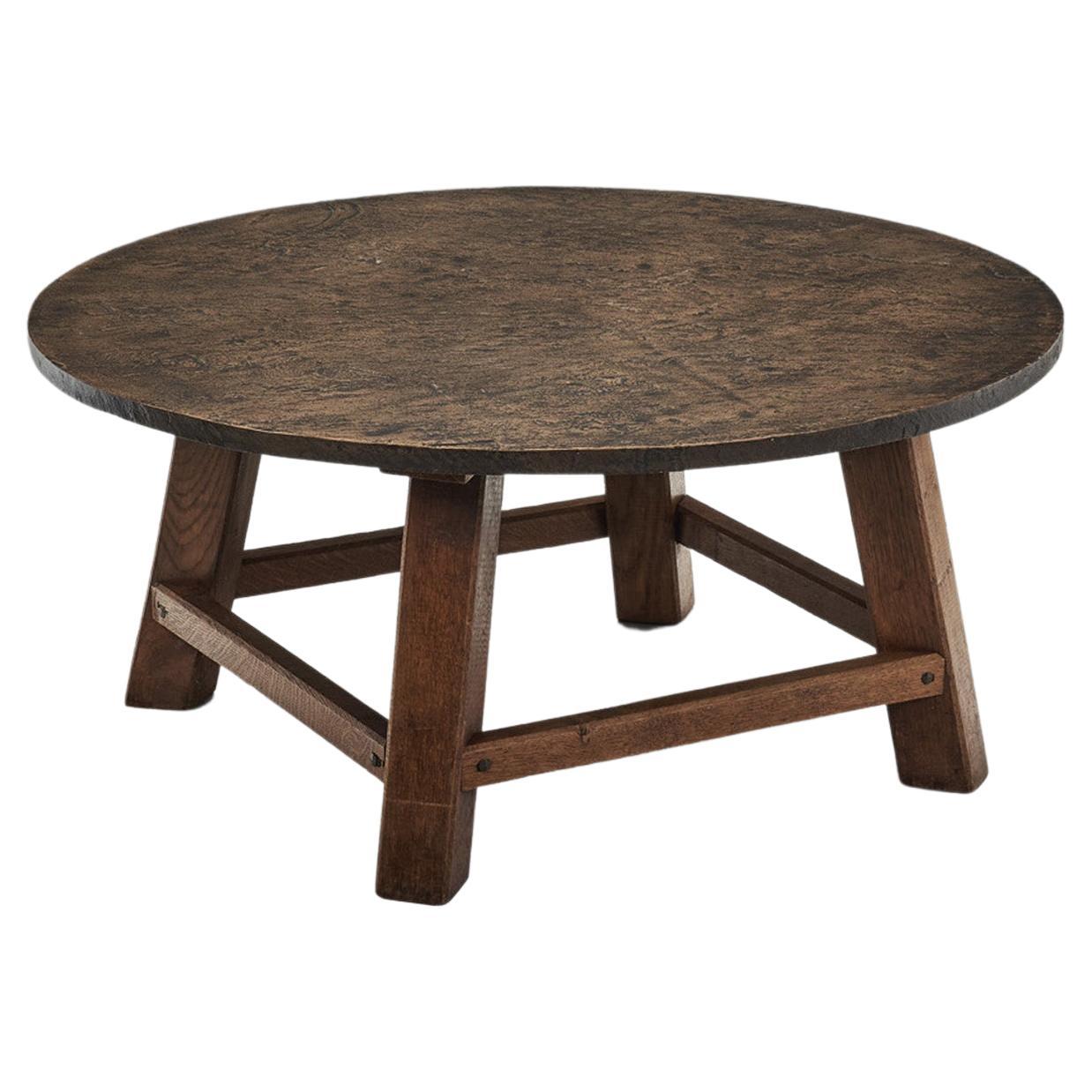 European Mid-Century Solid Wood Coffee Table, Europe ca 1950s For Sale at  1stDibs