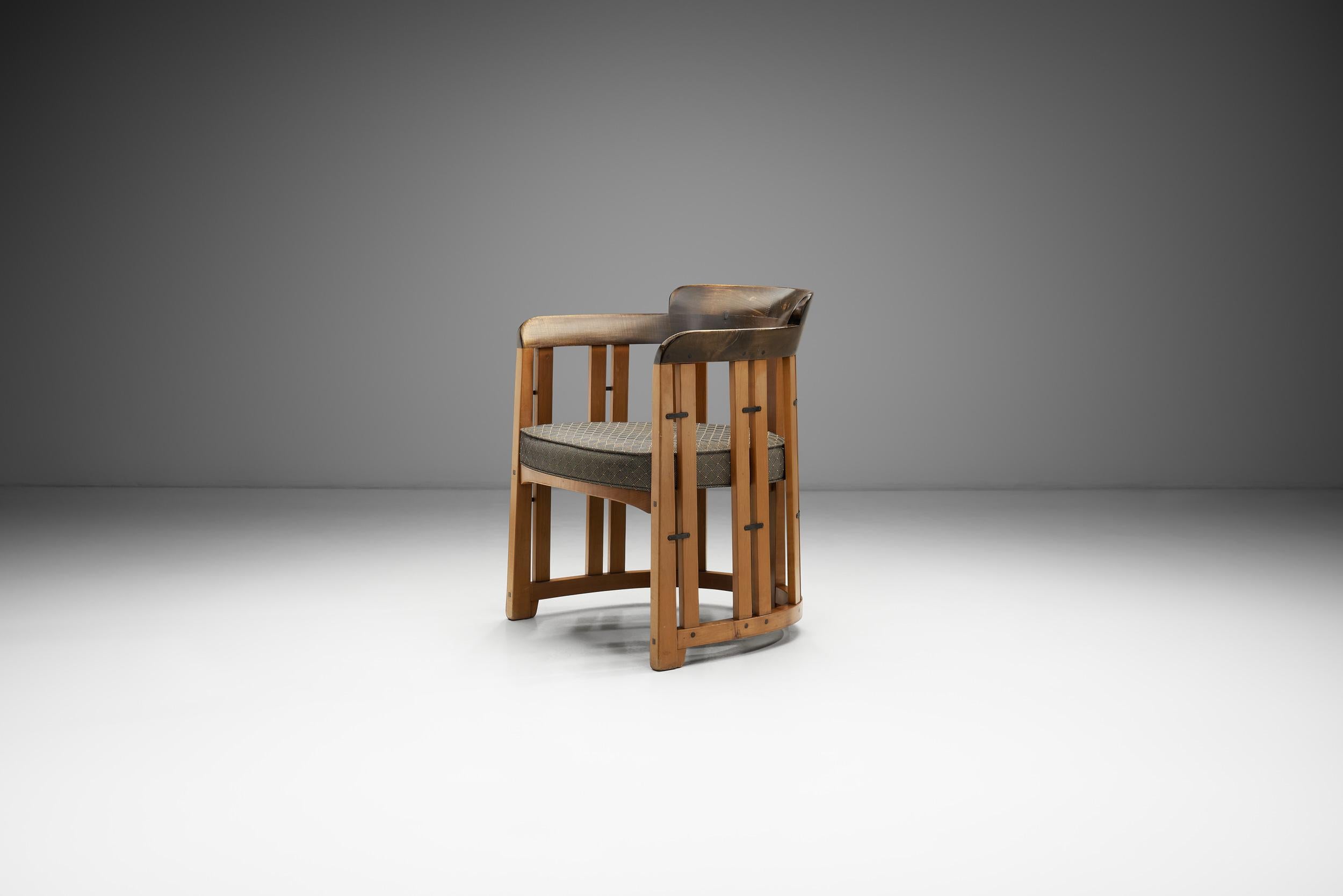 Dieser schöne Bugholzsessel ist ein Beispiel für europäisches Design aus der Mitte des Jahrhunderts sowie für hervorragende Handwerkskunst mit einer Qualität, die die Materialien und ihre Benutzer ehrt. Die Zeit von den 1940er bis zu den 1960er