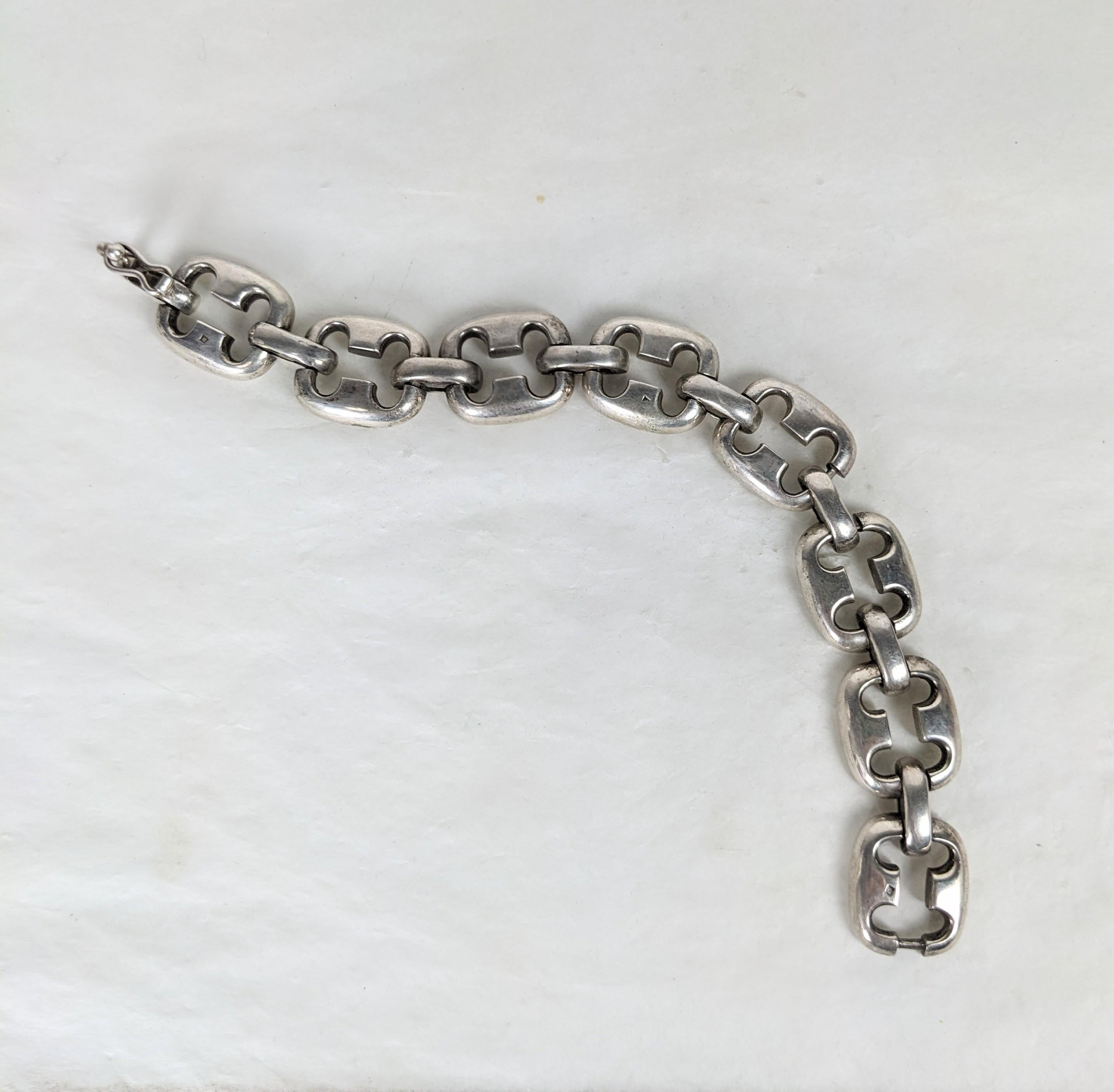 Moderniste Bracelet à maillons moderniste européen en vente
